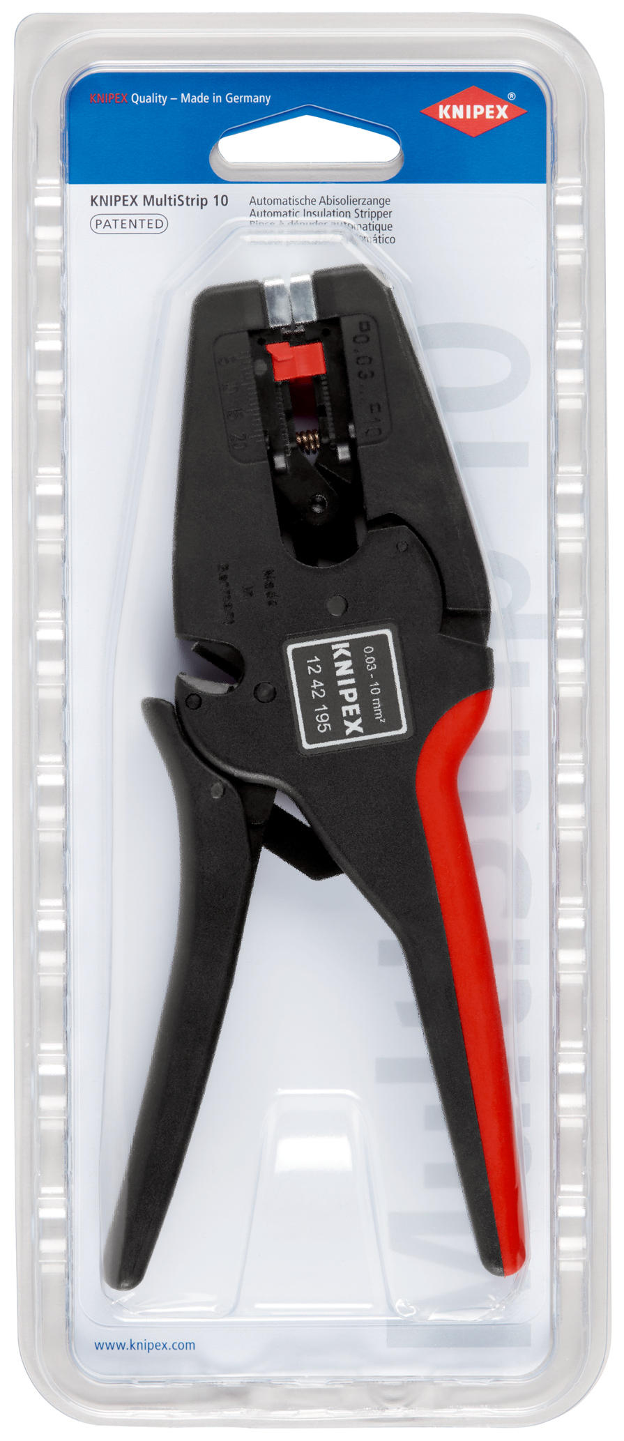 Pince a denuder automatique multistrip KNIPEX - 12 42 195 SB