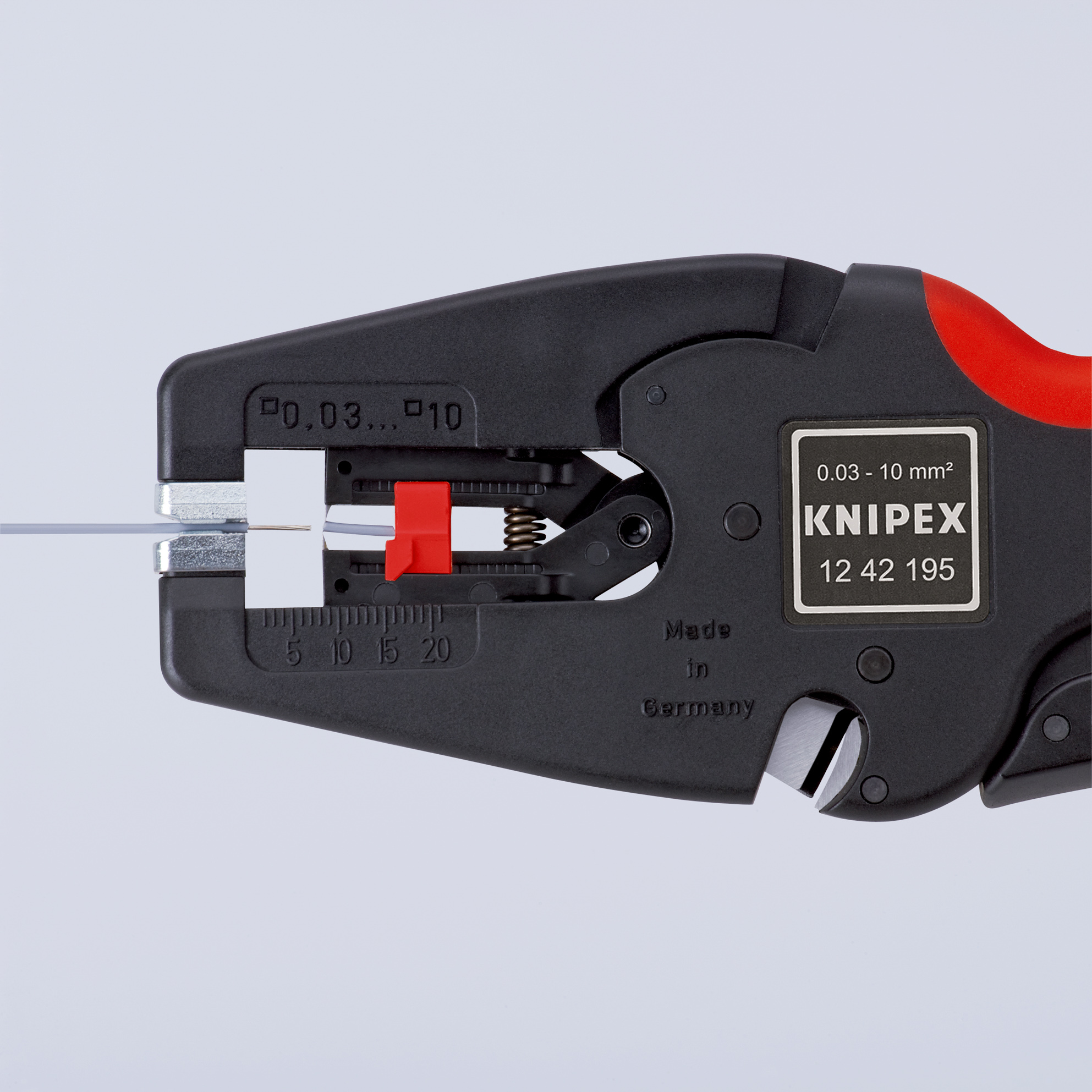 Pince à dénuder MultiStrip 10 automatique 0,03 à 10mm² Boitier ABS Poids faible KNIPEX - 1242195