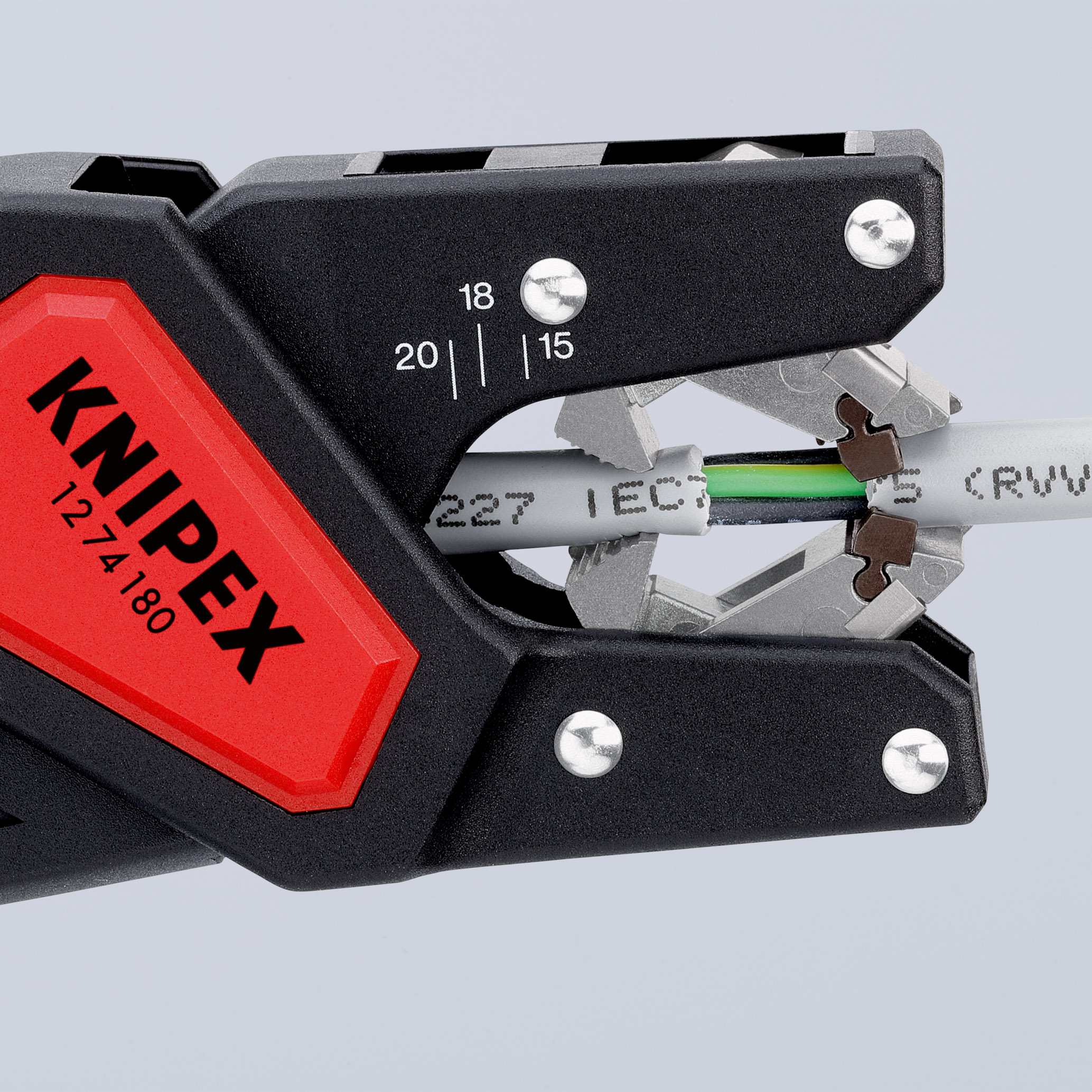 Pince a degainer automatique ø 4,4 à 7,5 KNIPEX - 12 74 180 SB