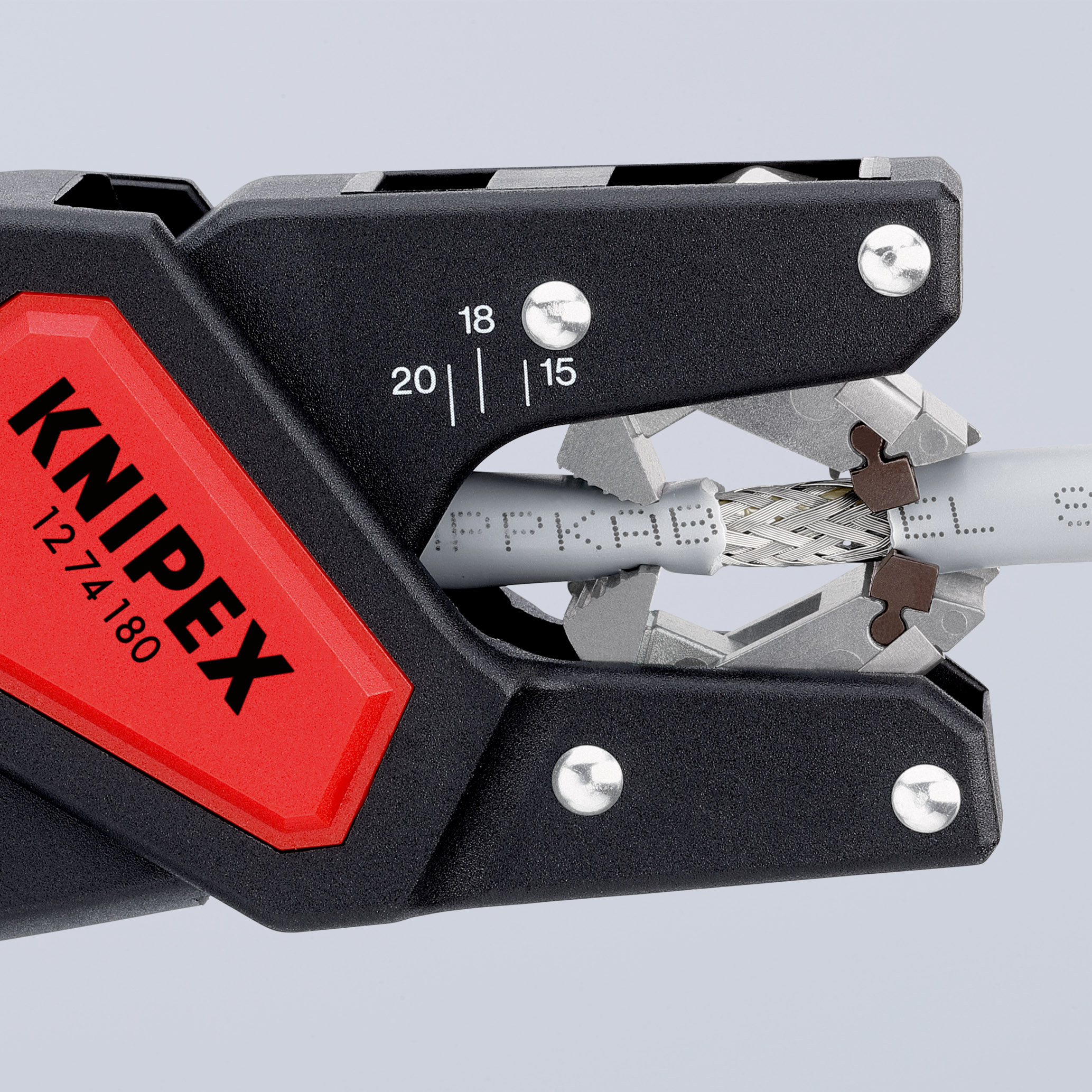 Pince a degainer automatique ø 4,4 à 7,5 KNIPEX - 12 74 180 SB