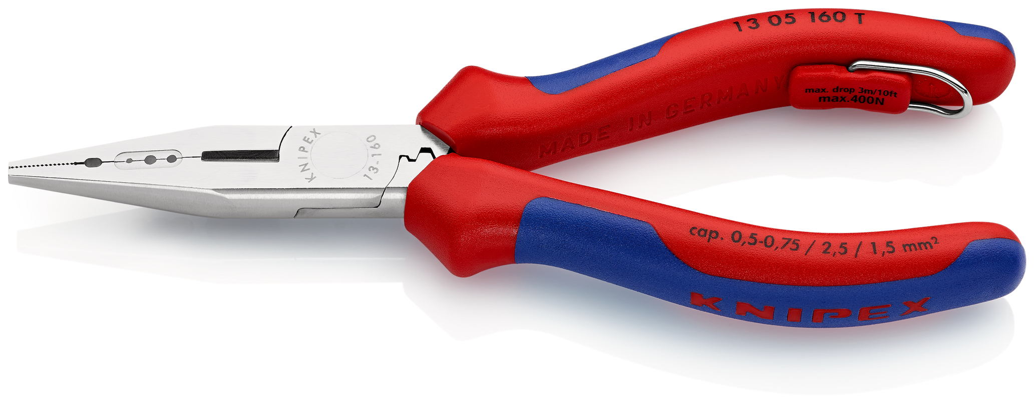 Pince multifonct 160mm chrome antichute KNIPEX - 13 05 160 T
