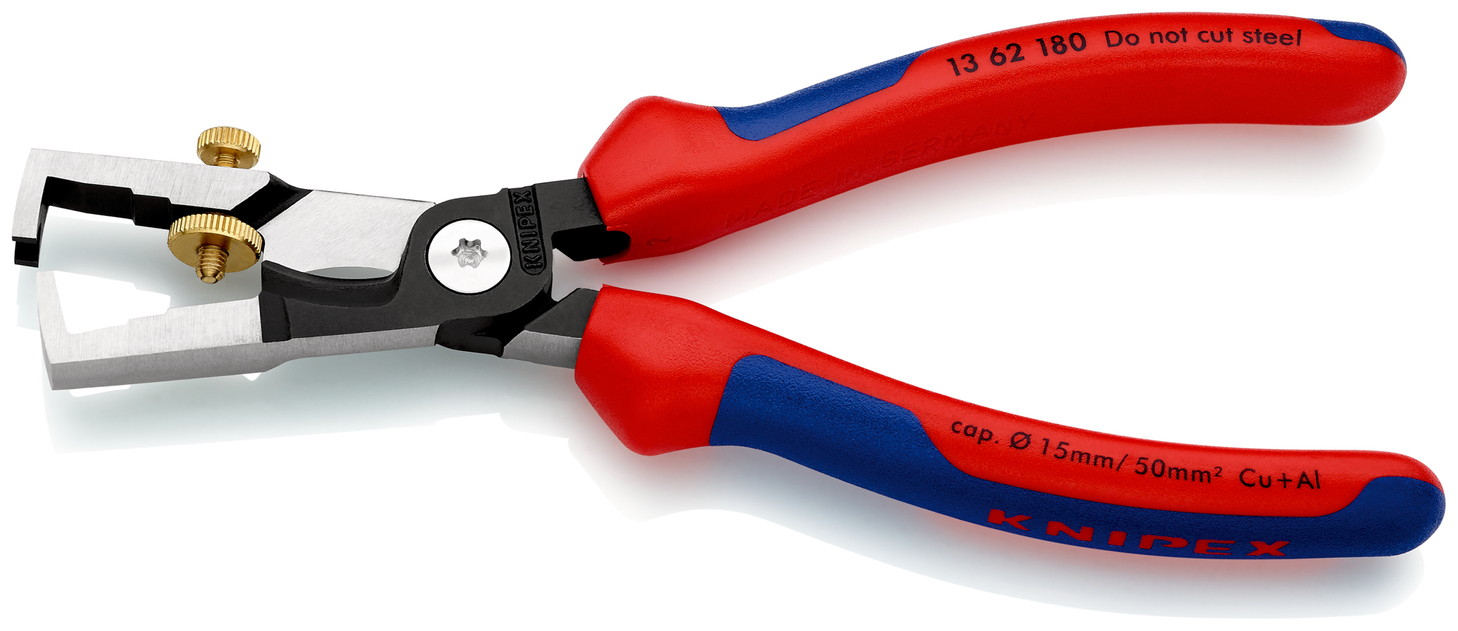 Pince à dénuder Strix avec coupe-câbles - KNIPEX - 13 62 180 SB