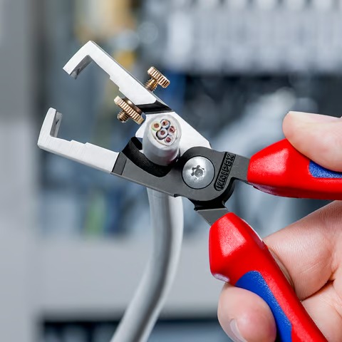 Pince à dénuder Strix avec coupe-câbles - KNIPEX - 13 62 180 SB