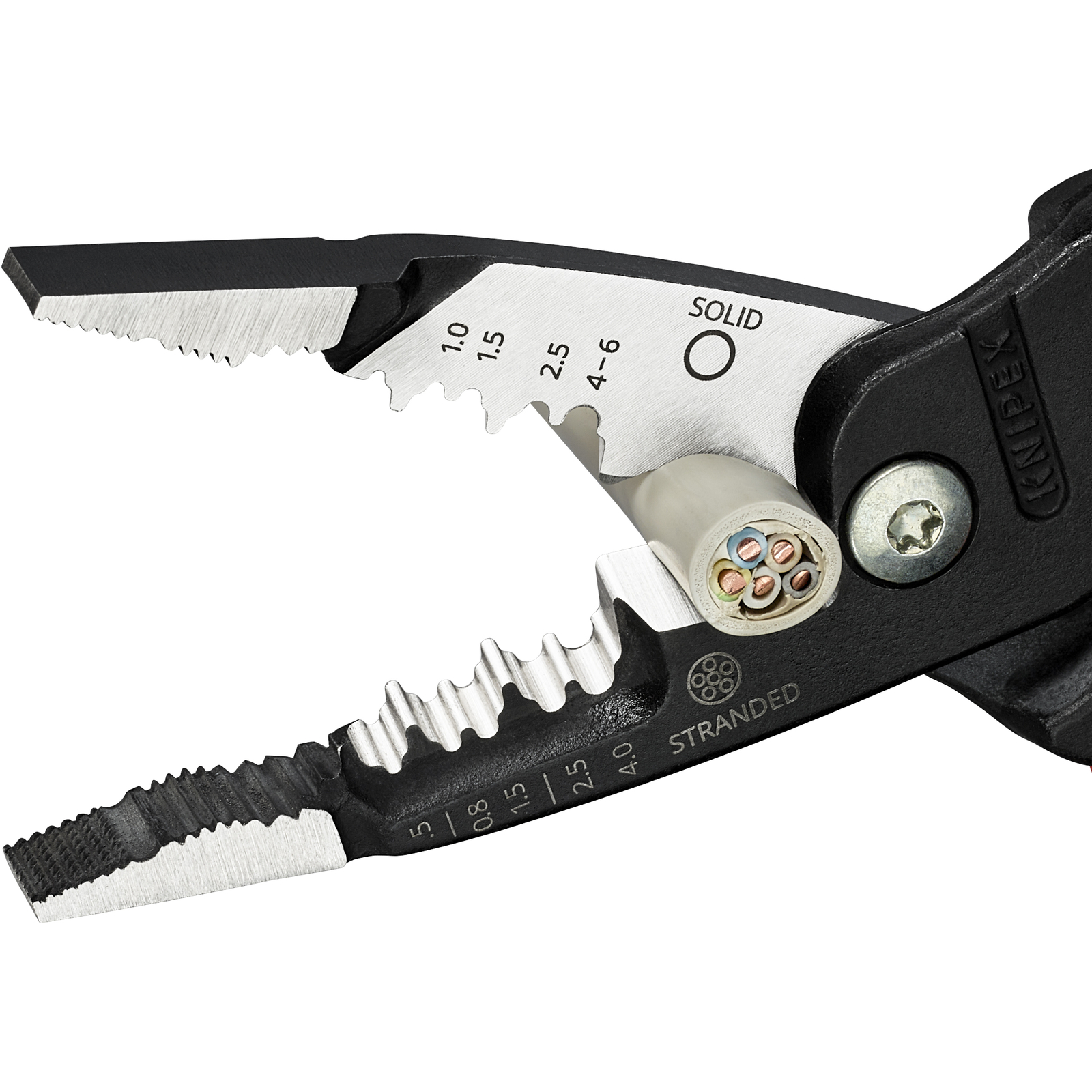 Pince multifonctions 5 en 1 - 200mm - Saisit coupe et dénude - Gainage PVC KNIPEX - 1371200ME