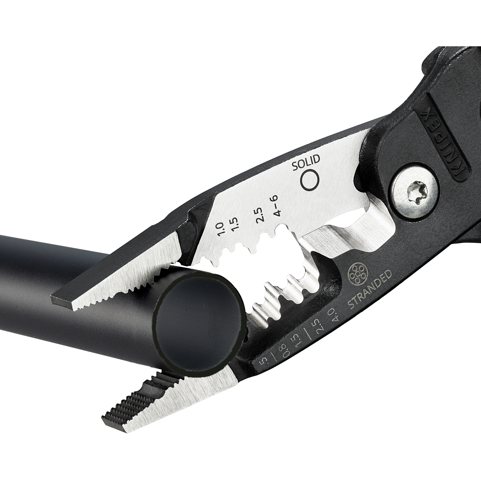 Pince multifonctions 5 en 1 - 200mm - Saisit coupe et dénude - Gainage PVC KNIPEX - 1371200ME
