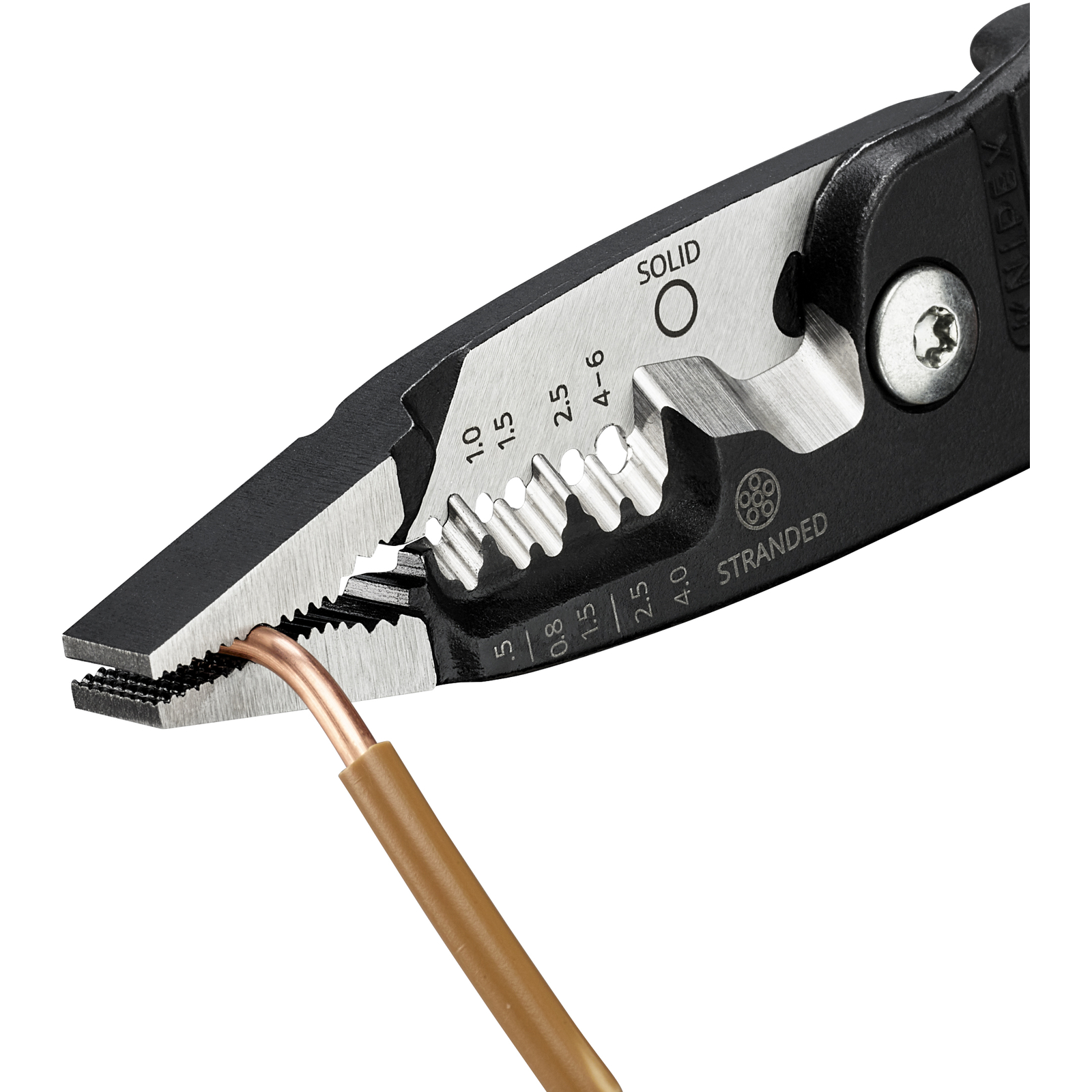 Pince multifonctions 5 en 1 - 200mm - Saisit coupe et dénude - Gainage PVC KNIPEX - 1371200ME