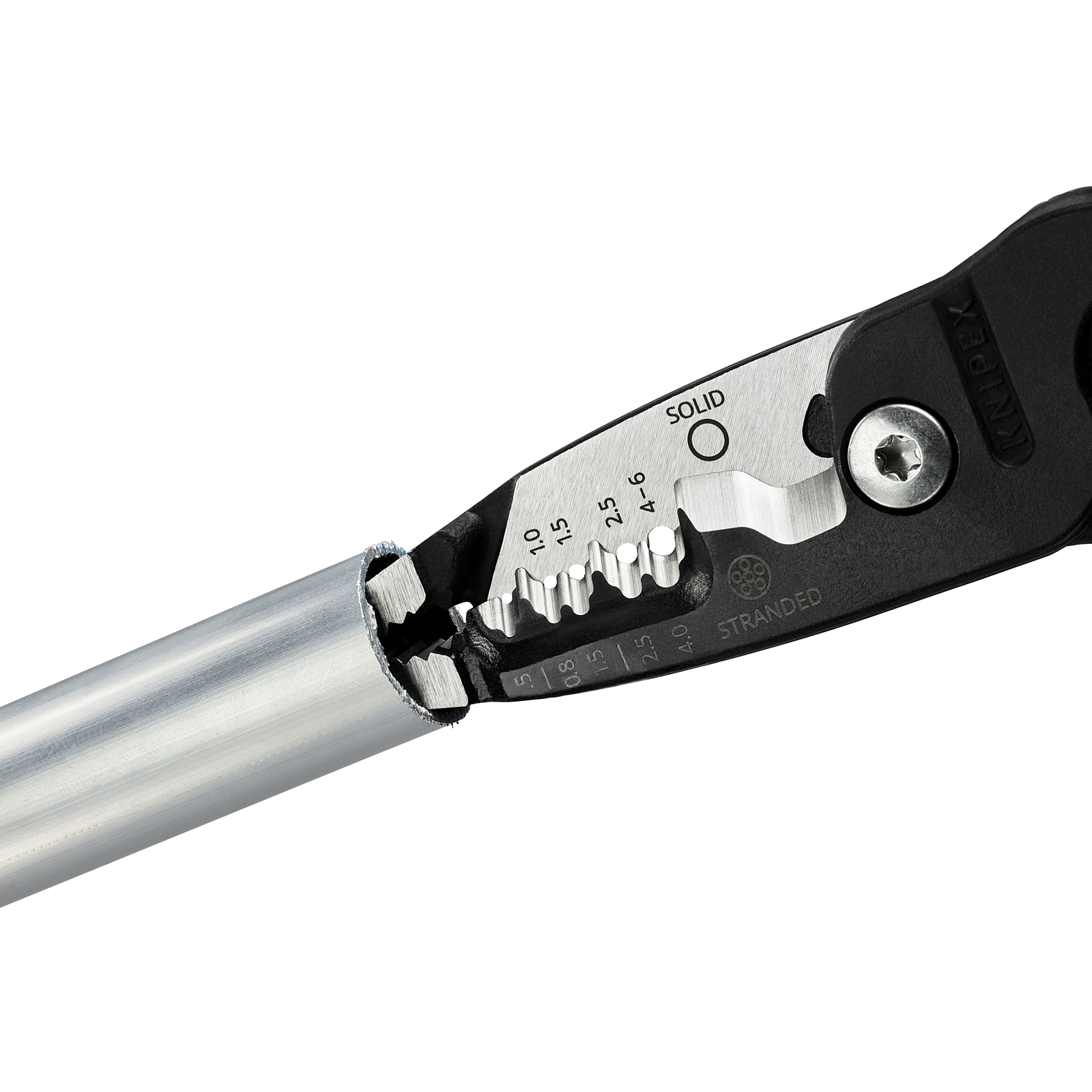 Pince multifonctions 5 en 1 - 200mm - Saisit coupe et dénude - Gainage PVC KNIPEX - 1371200ME