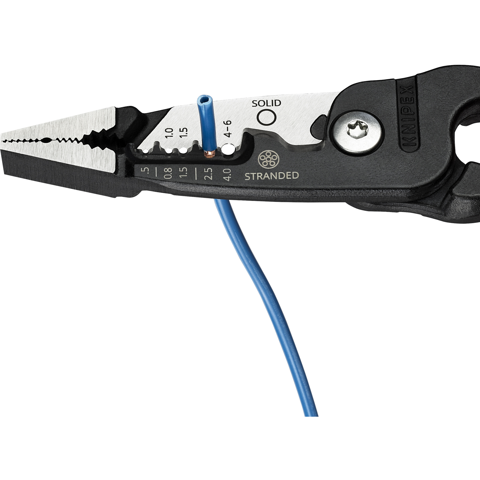 Pince multifonctions 5 en 1 - 200mm - Saisit coupe et dénude - Gainage PVC KNIPEX - 1371200ME