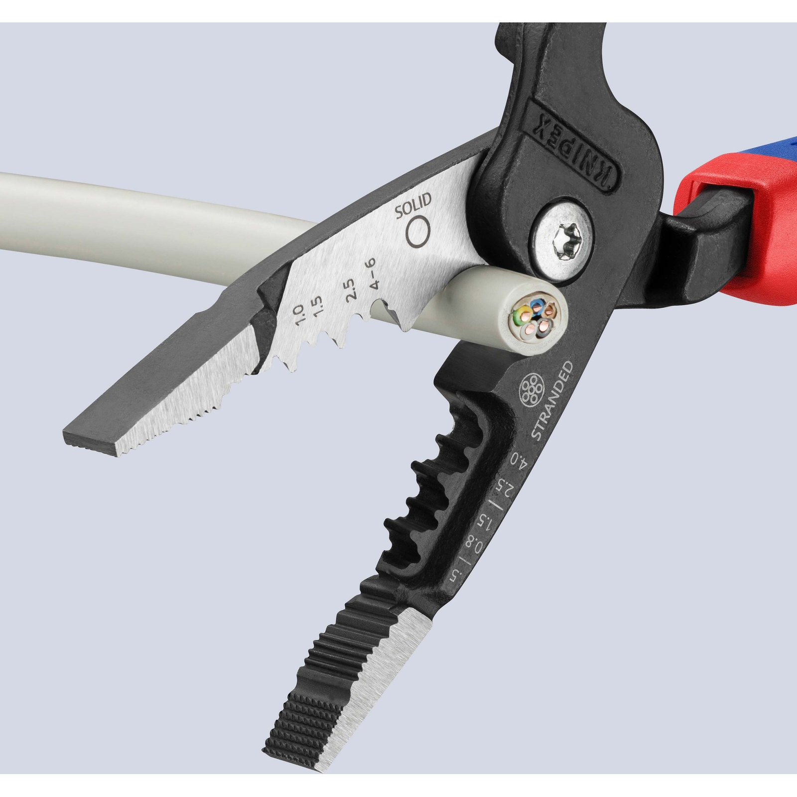 Pince multifonctions 5 en 1 - 200mm - Saisit coupe et dénude - Bimatière KNIPEX - 1372200ME