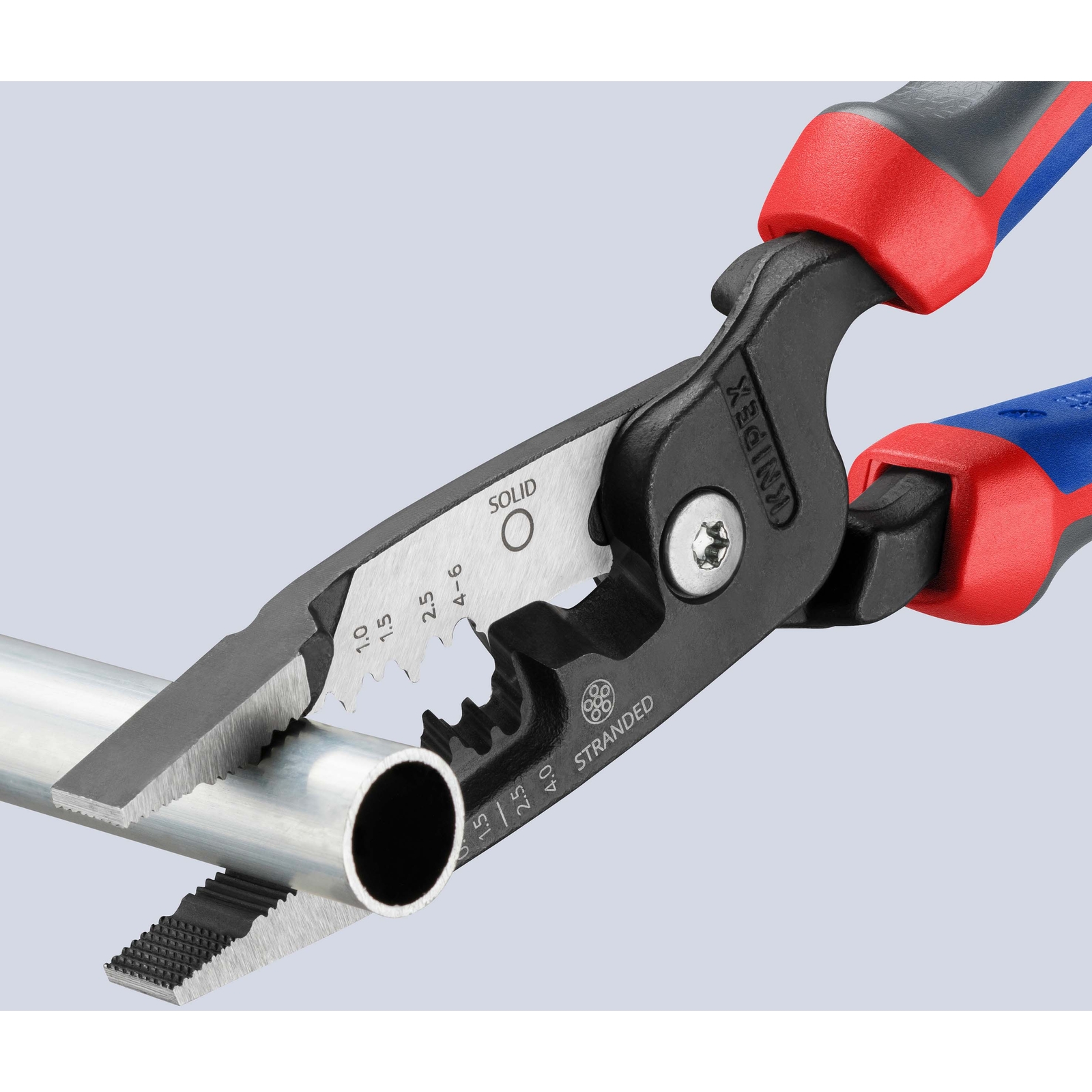Pince multifonctions 5 en 1 - 200mm - Saisit coupe et dénude - Bimatière KNIPEX - 1372200ME