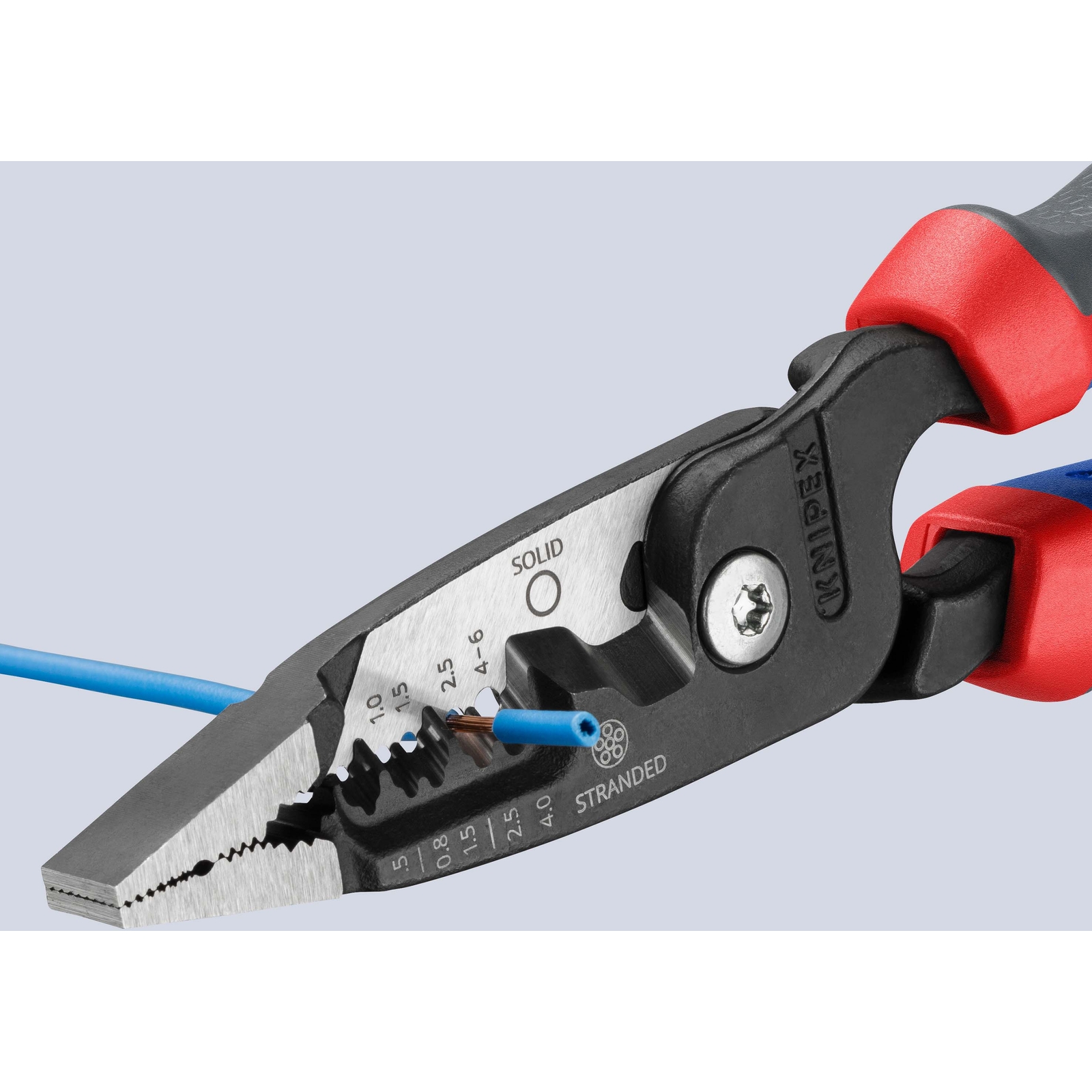 Pince multifonctions 5 en 1 - 200mm - Saisit coupe et dénude - Bimatière KNIPEX - 1372200ME