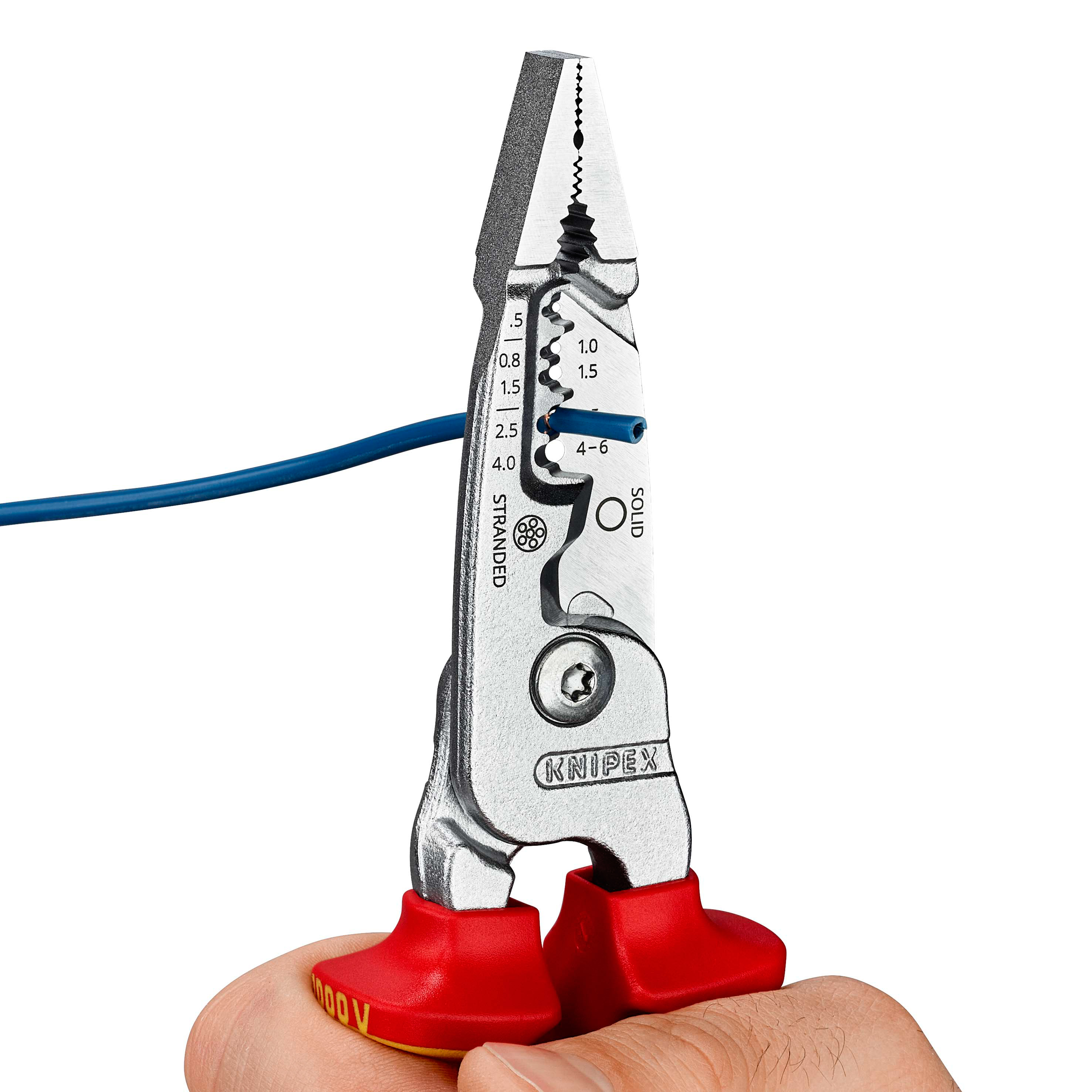 Pince multifonctions 5 en 1 - 200mm - Saisit, coupe et dénude - Bimat - 1000V KNIPEX - 1376200ME