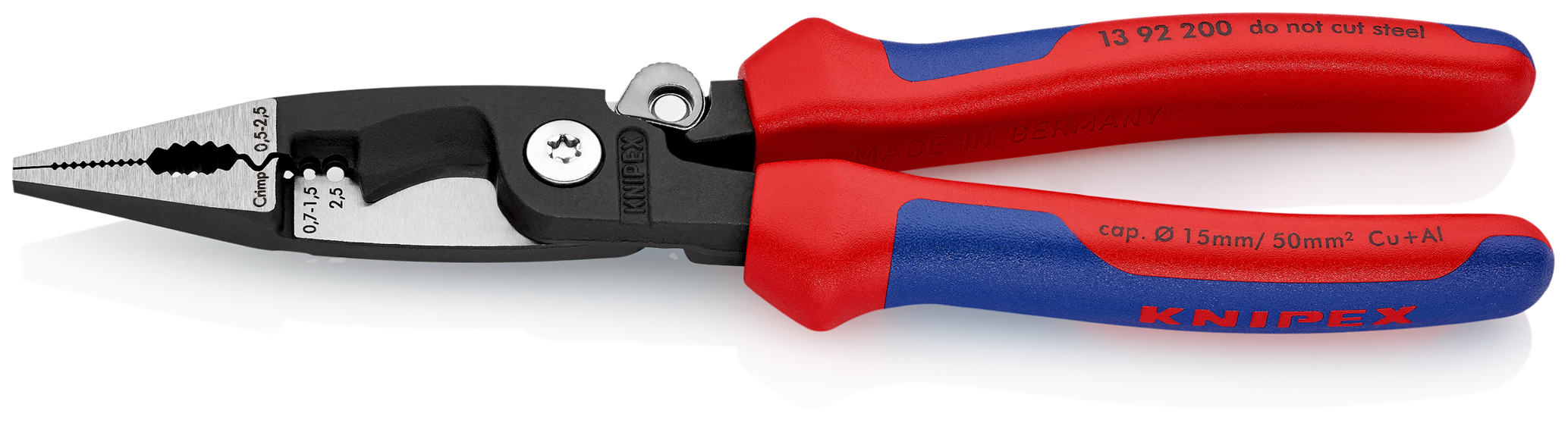 Pince multifonction bimatiere ressort sb KNIPEX - 13 92 200 SB