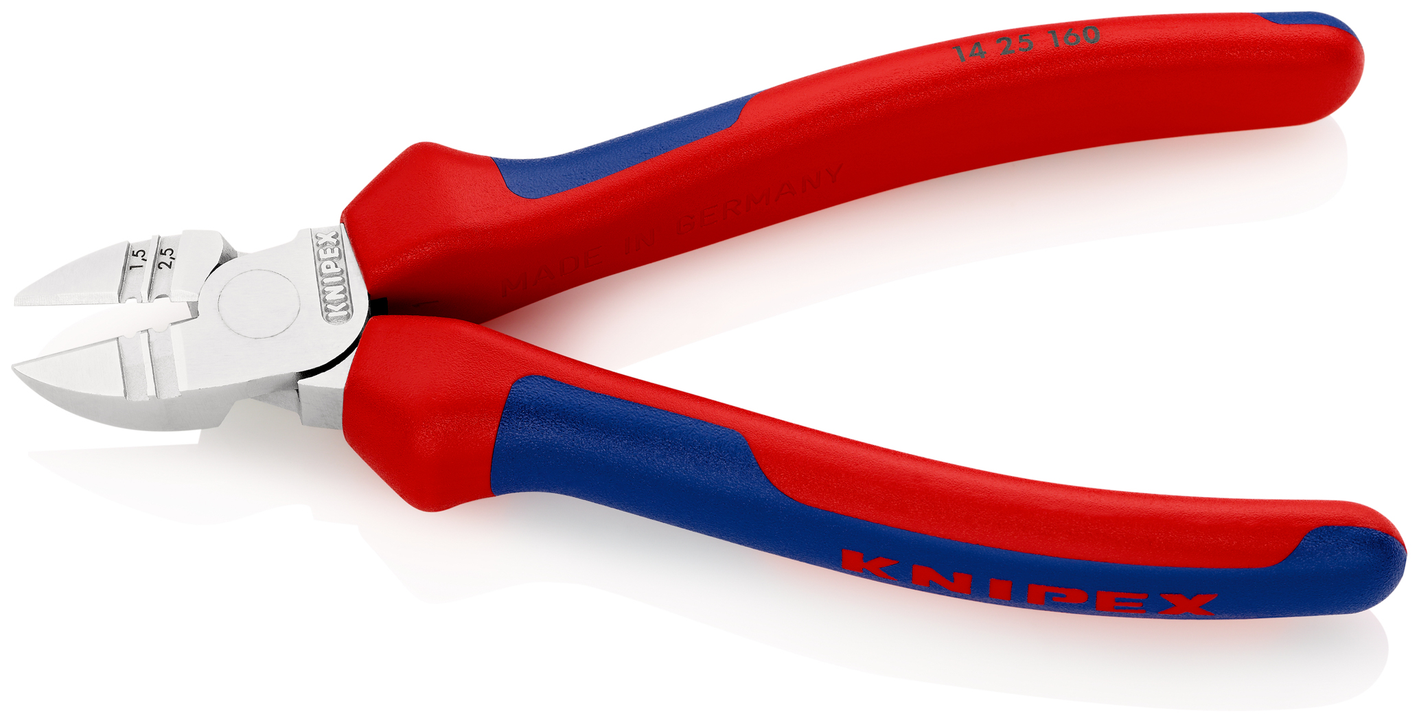 Pince coup./denud. de cote 160mm chrome KNIPEX - 14 25 160