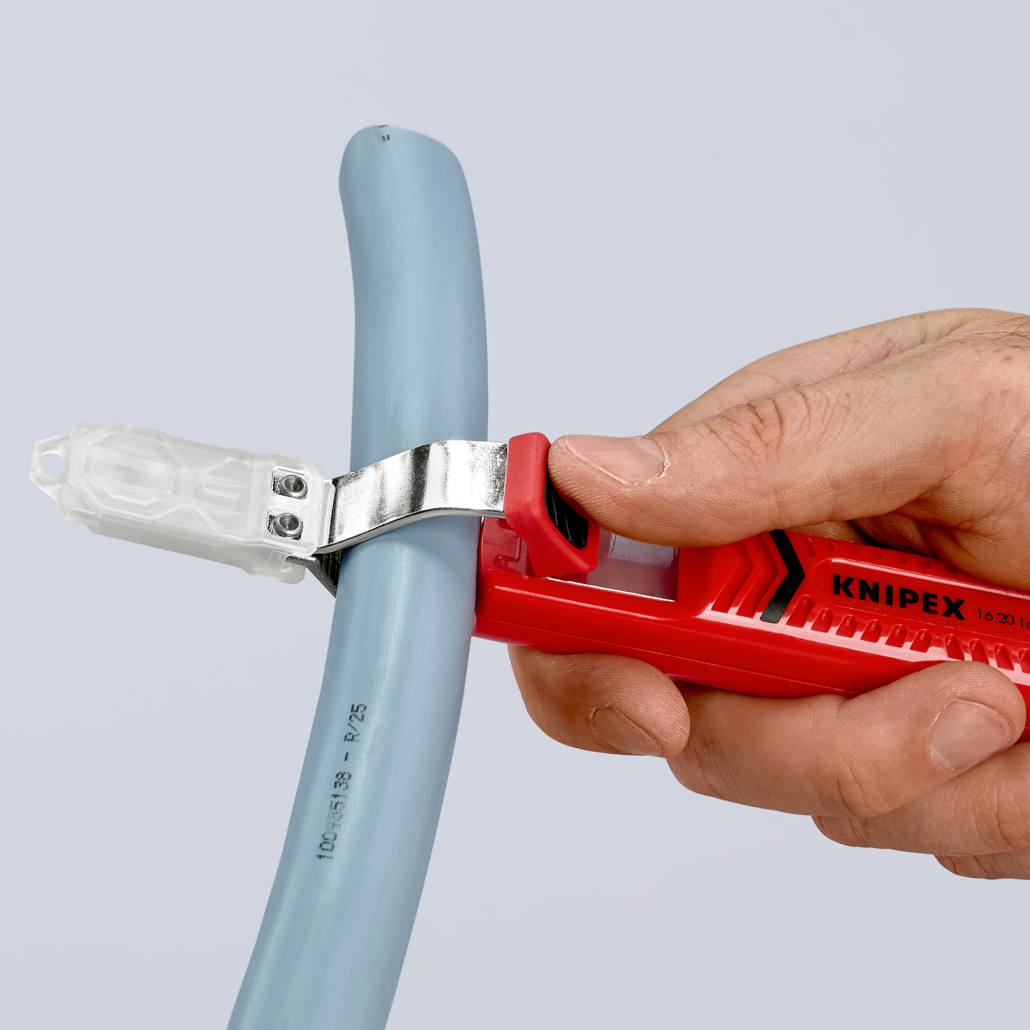 Couteau avec lame a crochet pour cable KNIPEX - 16 20 165 SB
