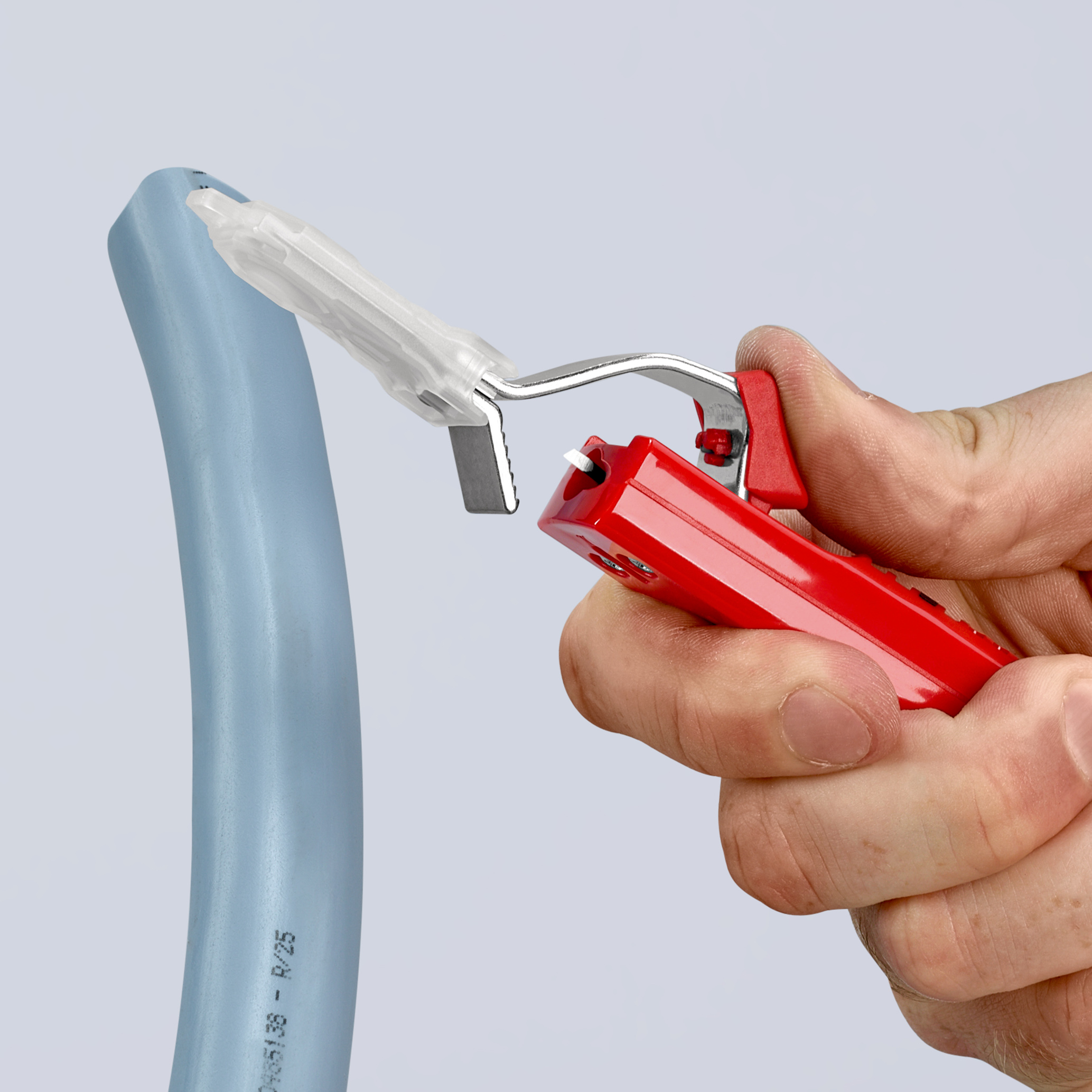 Couteau avec lame a crochet pour cable KNIPEX - 16 20 165 SB