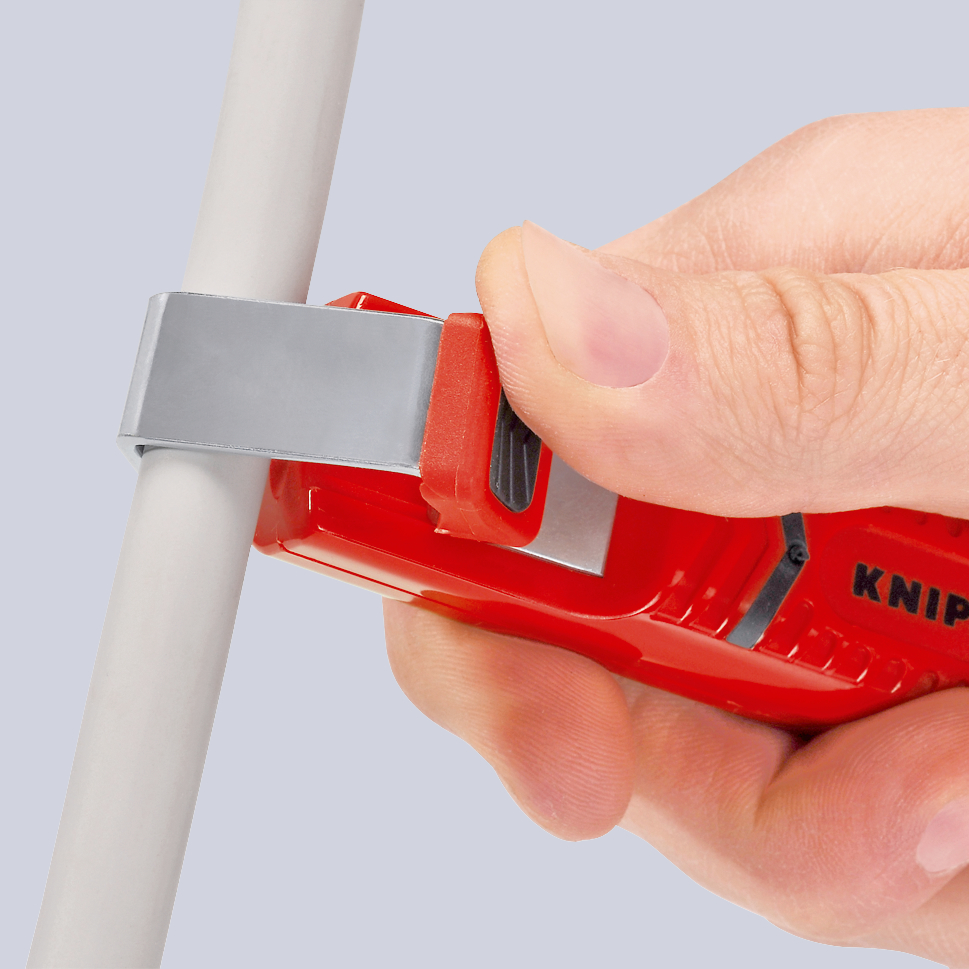 Couteau avec lame a crochet pour cable KNIPEX - 16 20 165 SB