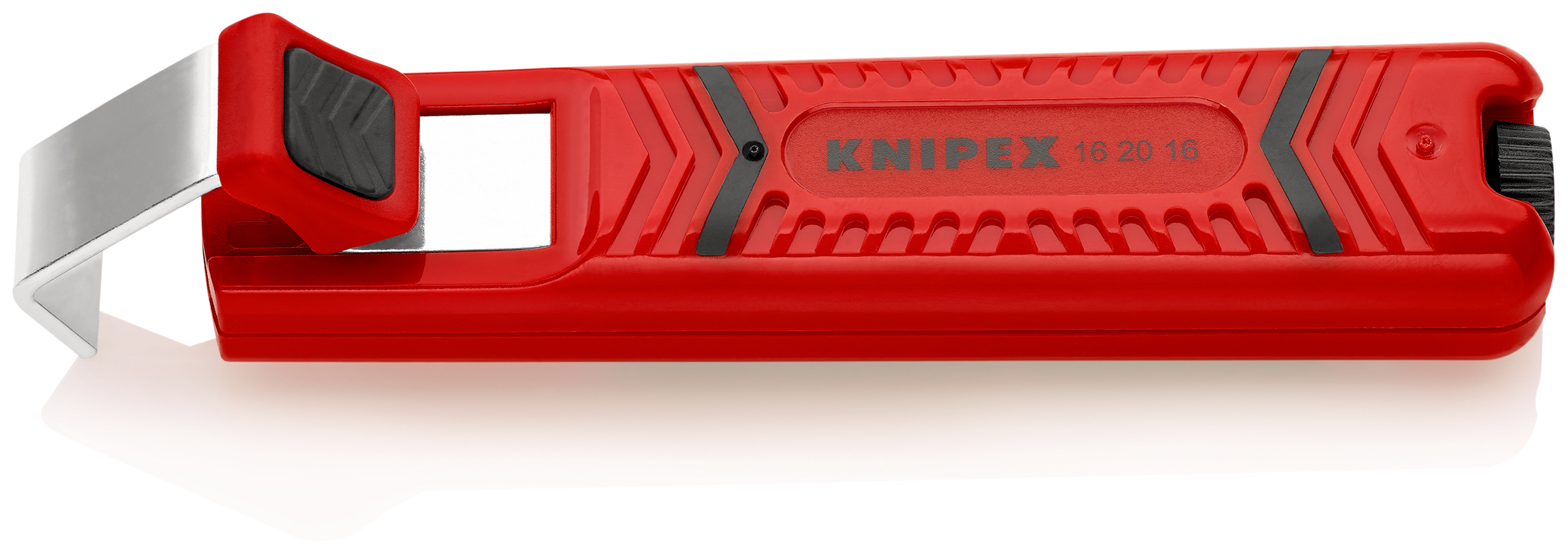 Outil à dégainer câbles ronds de D4 à 16mm - 130mm - Boitier ABS - Sur carte KNIPEX - 162016SB