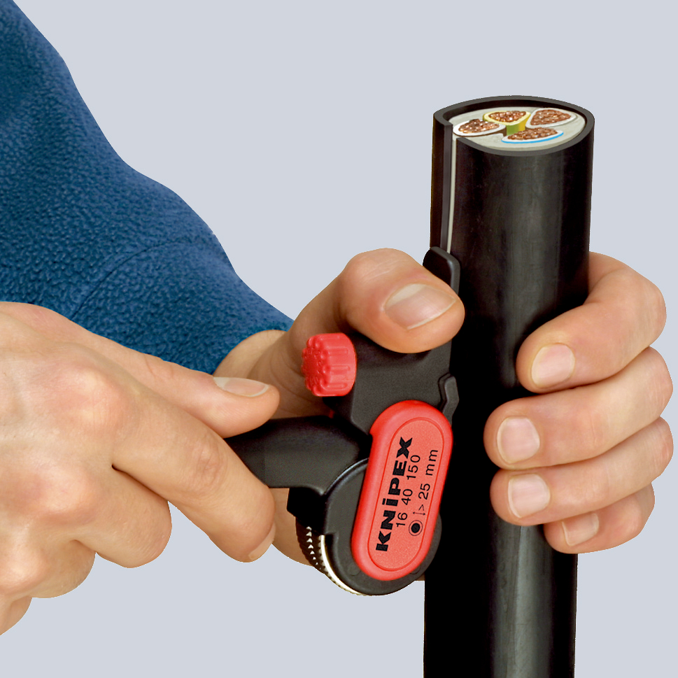 Outil a degainer pour cables ronds >25mm KNIPEX - 16 40 150 SB