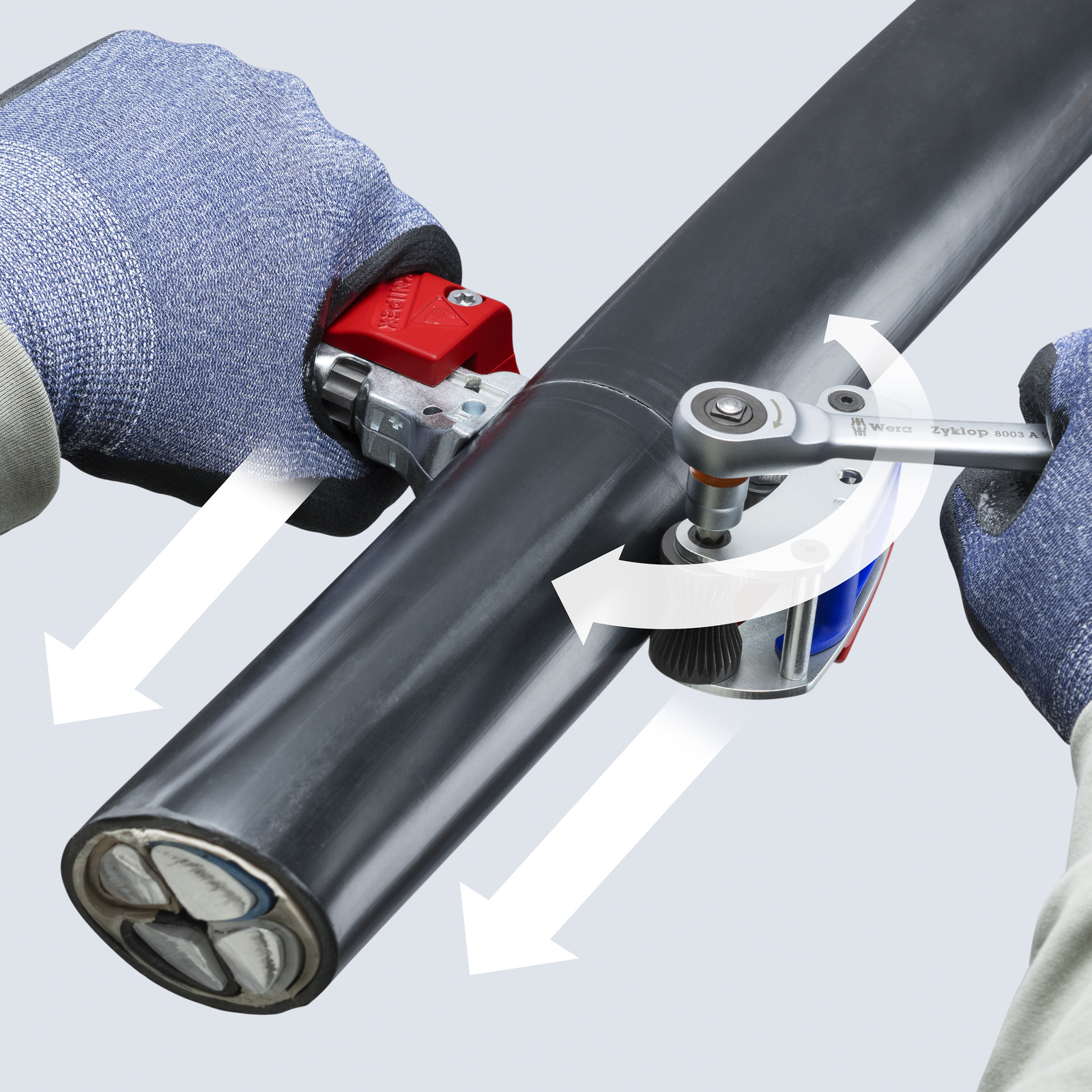 KNIPEX OUTIL A DEGAINER CABLES STX 60 KNIPEX - 1645220