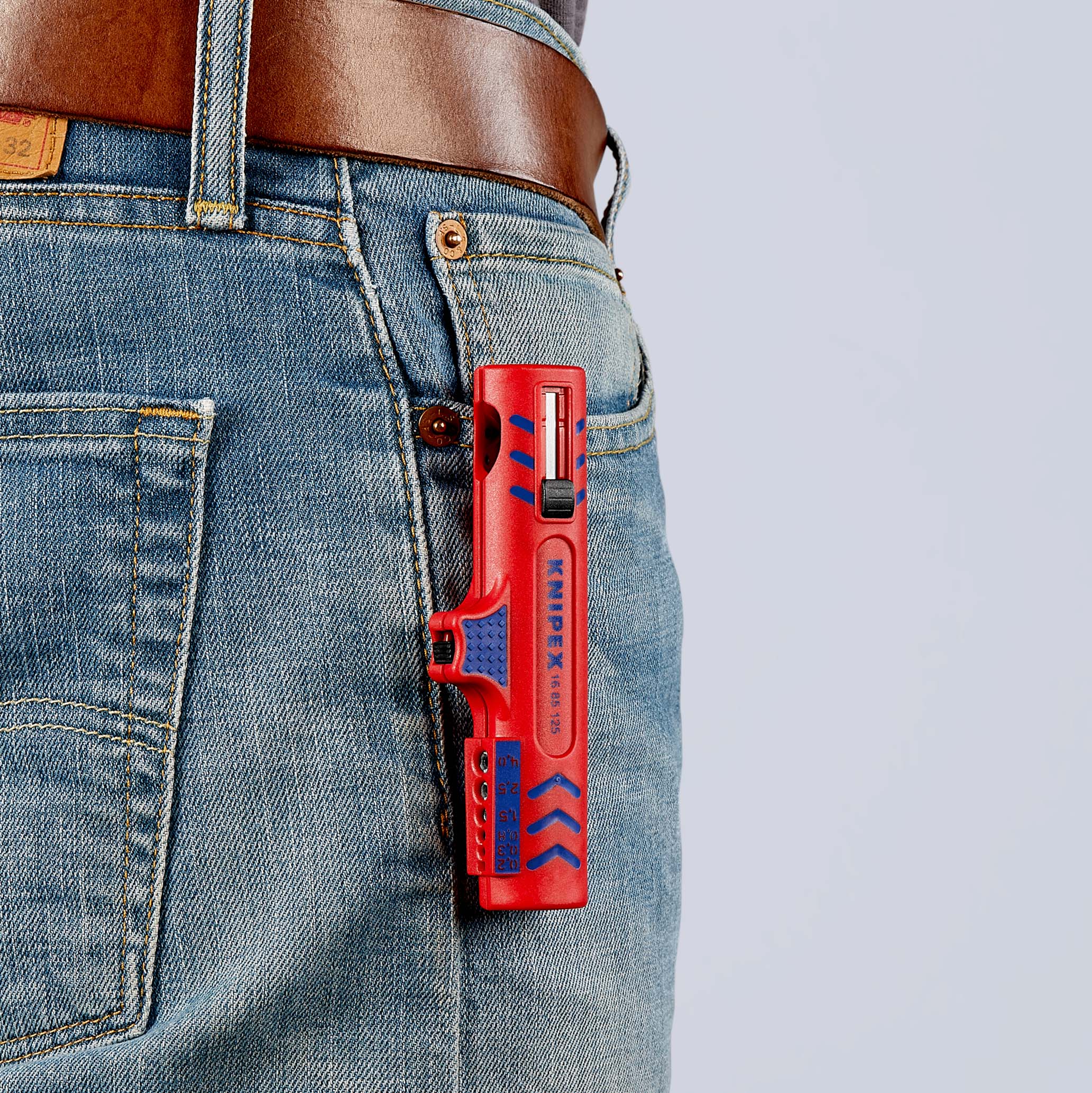 Outil degainer univ. ø8-13mm +couteau KNIPEX - 16 85 125 SB