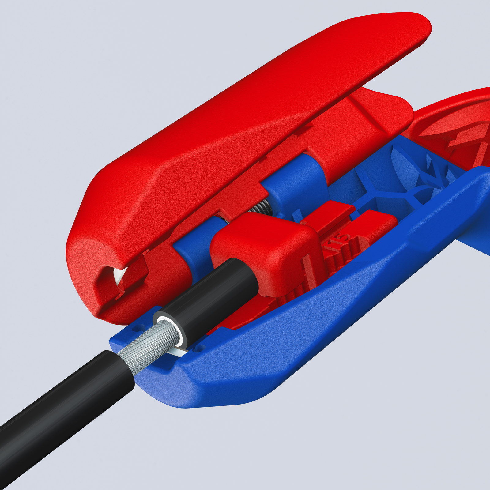 Outil à dénuder ERGOSTRIP PV - 135mm - Spécial câbles photovoltaïques 4 / 6mm² KNIPEX - 169503SB