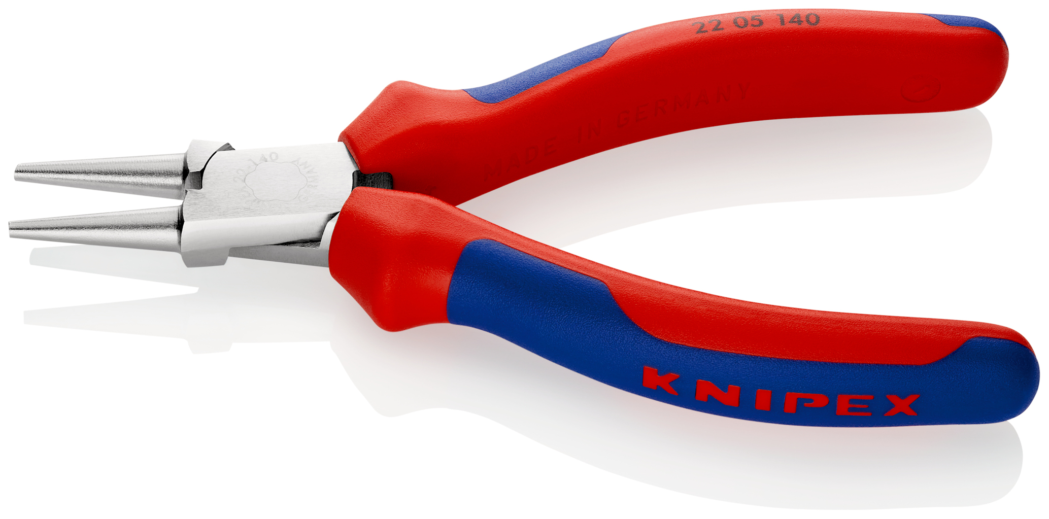 Pince a becs ronds 140mm chrome KNIPEX - 22 05 140