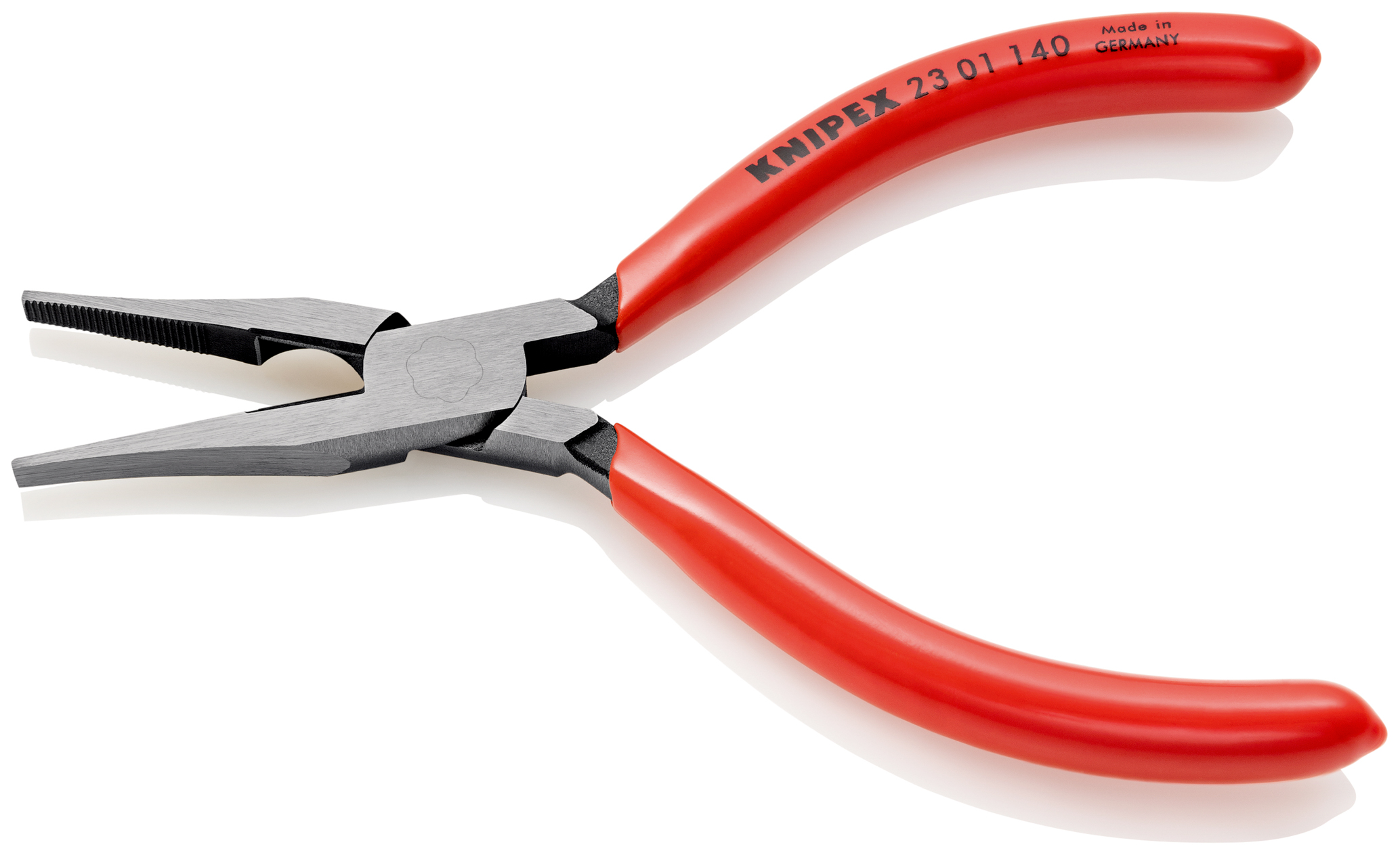 Pince meca bec plat 140mm av. tranchant KNIPEX - 23 01 140