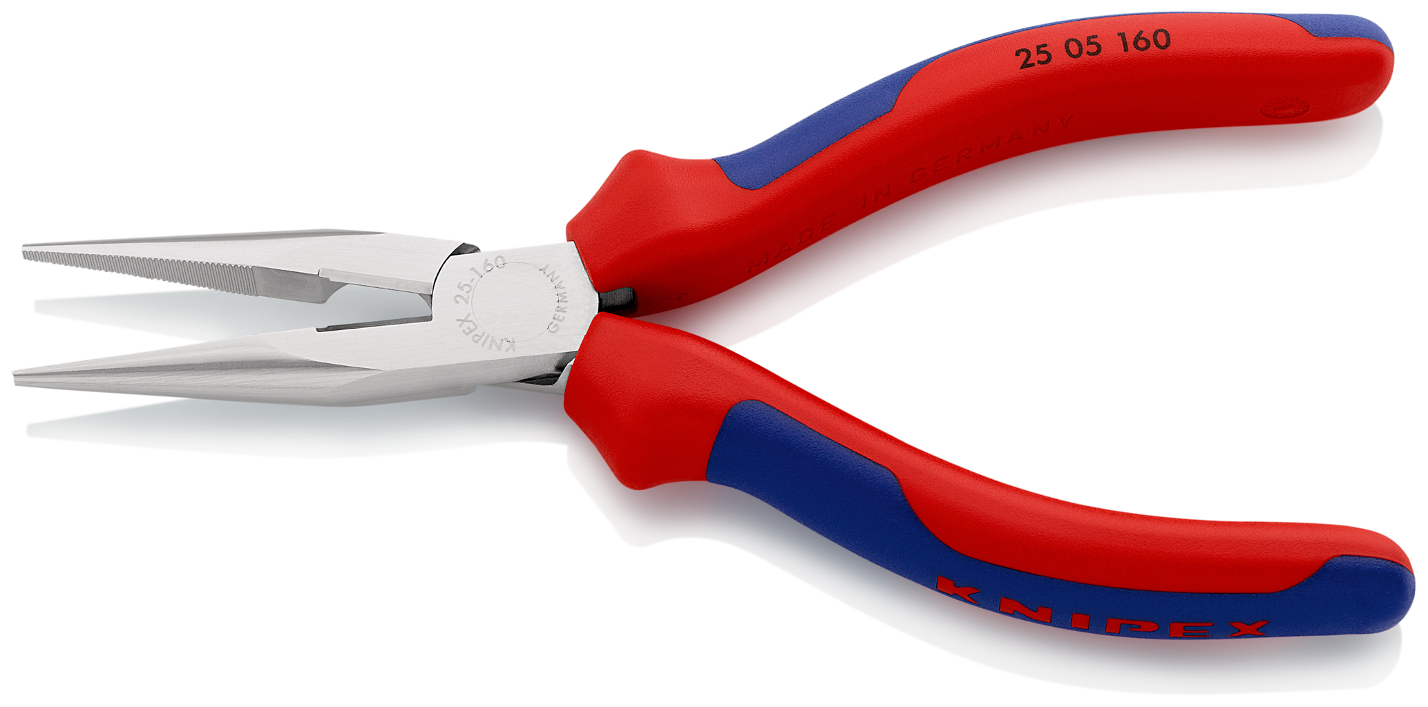 Pince radio bec 1/2 rd 160mm chrome KNIPEX - 25 05 160 SB