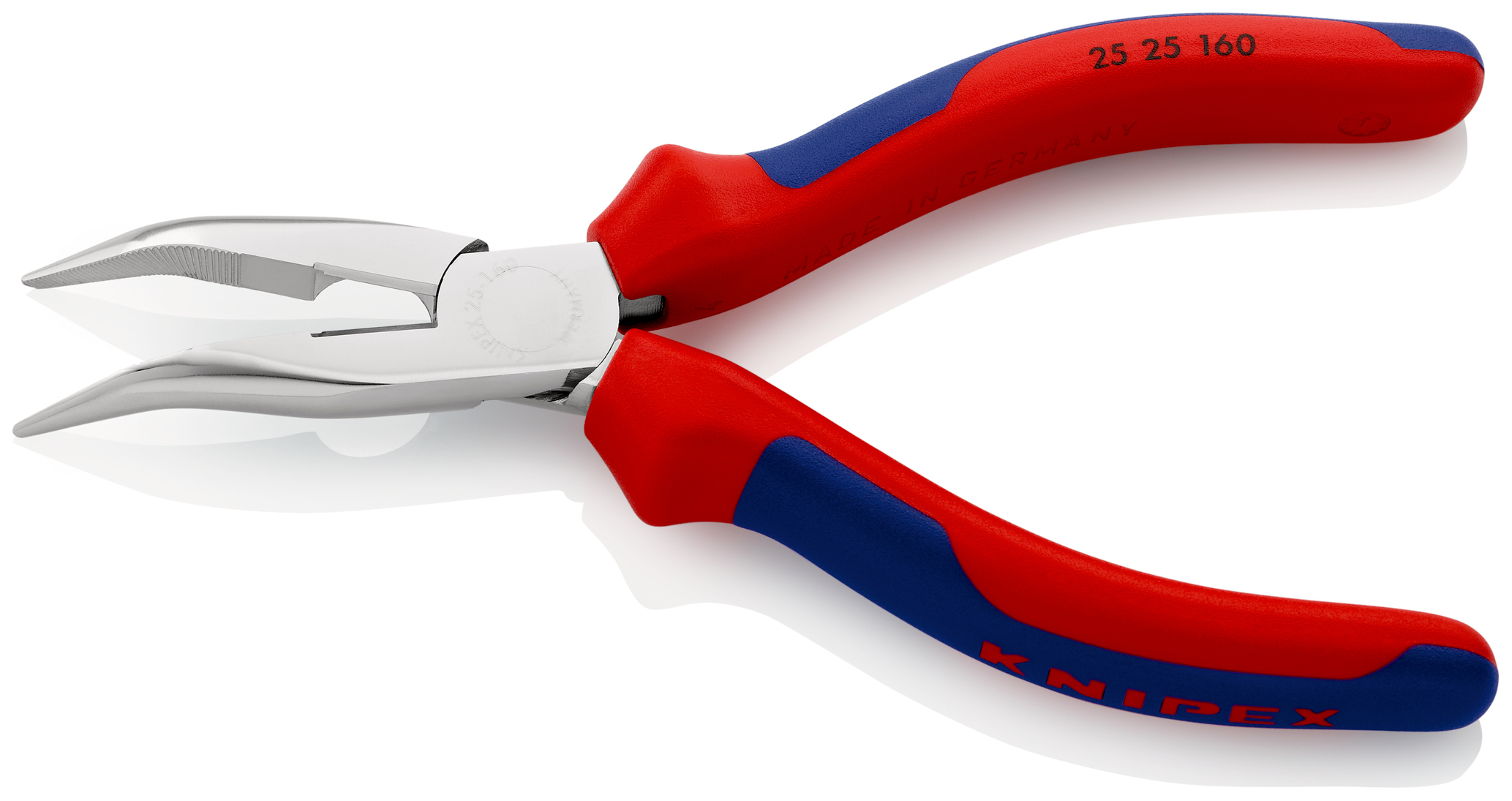 Pince radio bec 1/2 rd 160mm chrome 40° KNIPEX - 25 25 160