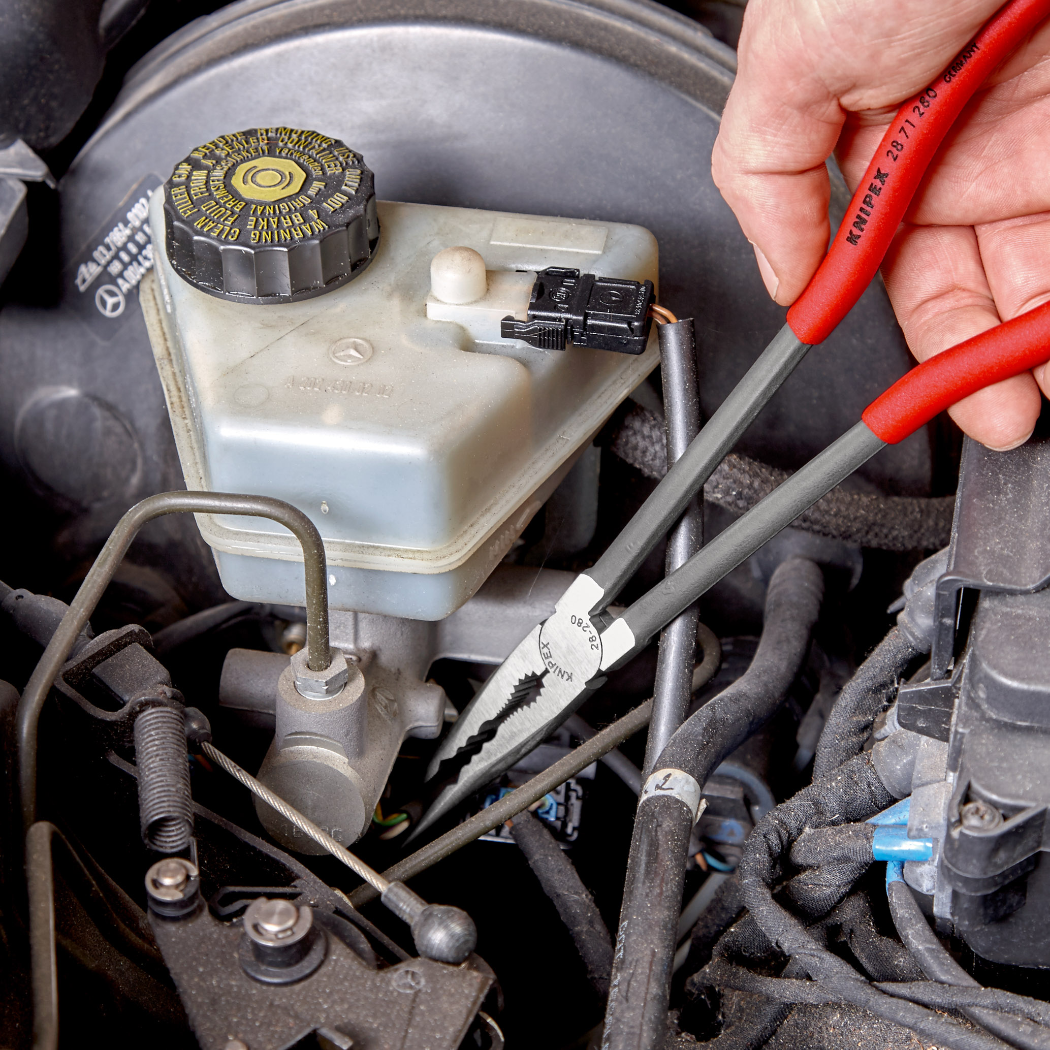 Pince à monter droite becs long 280mm - KNIPEX - 28 71 280 SB