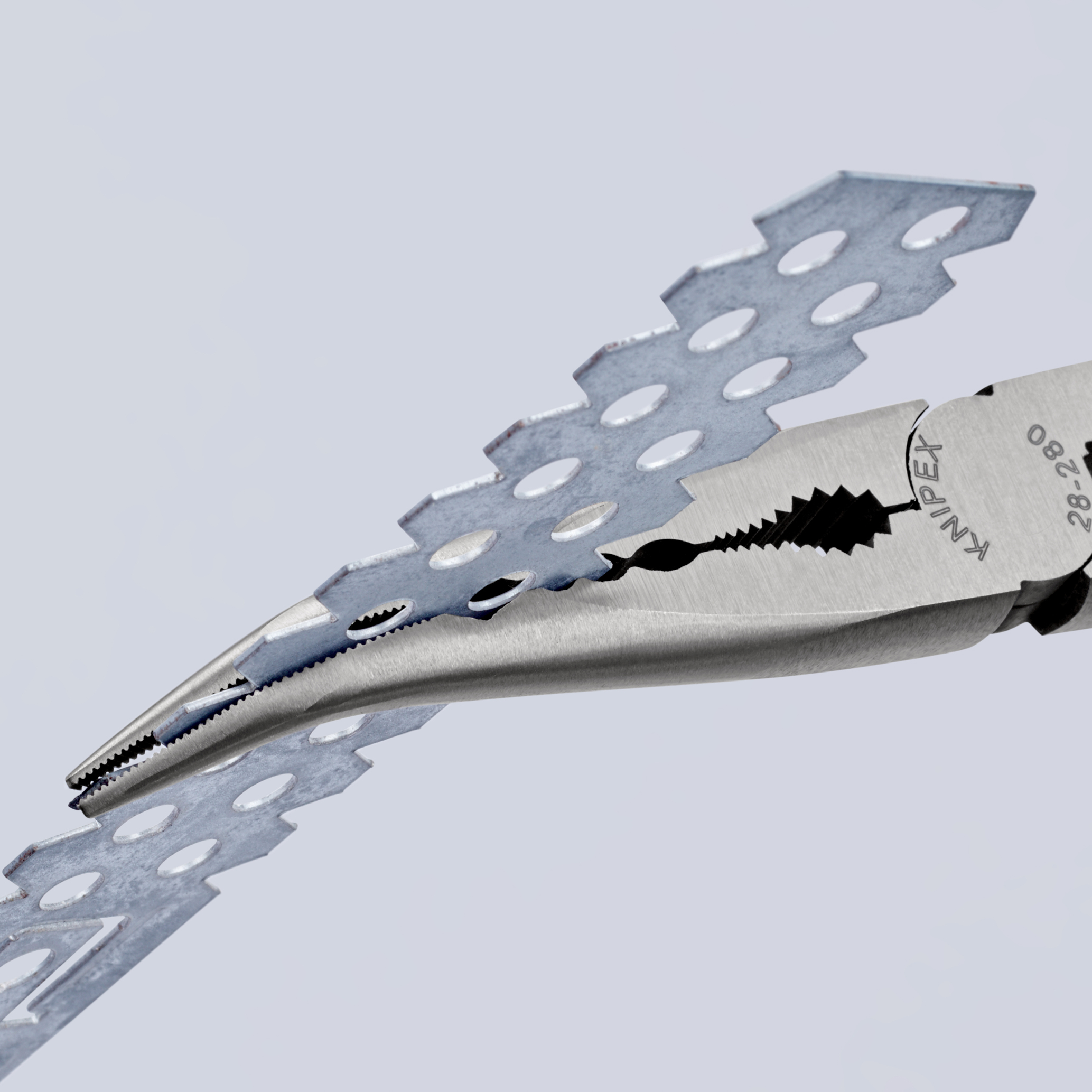 Pince à monter version longue 280mm 45° KNIPEX - 28 81 280