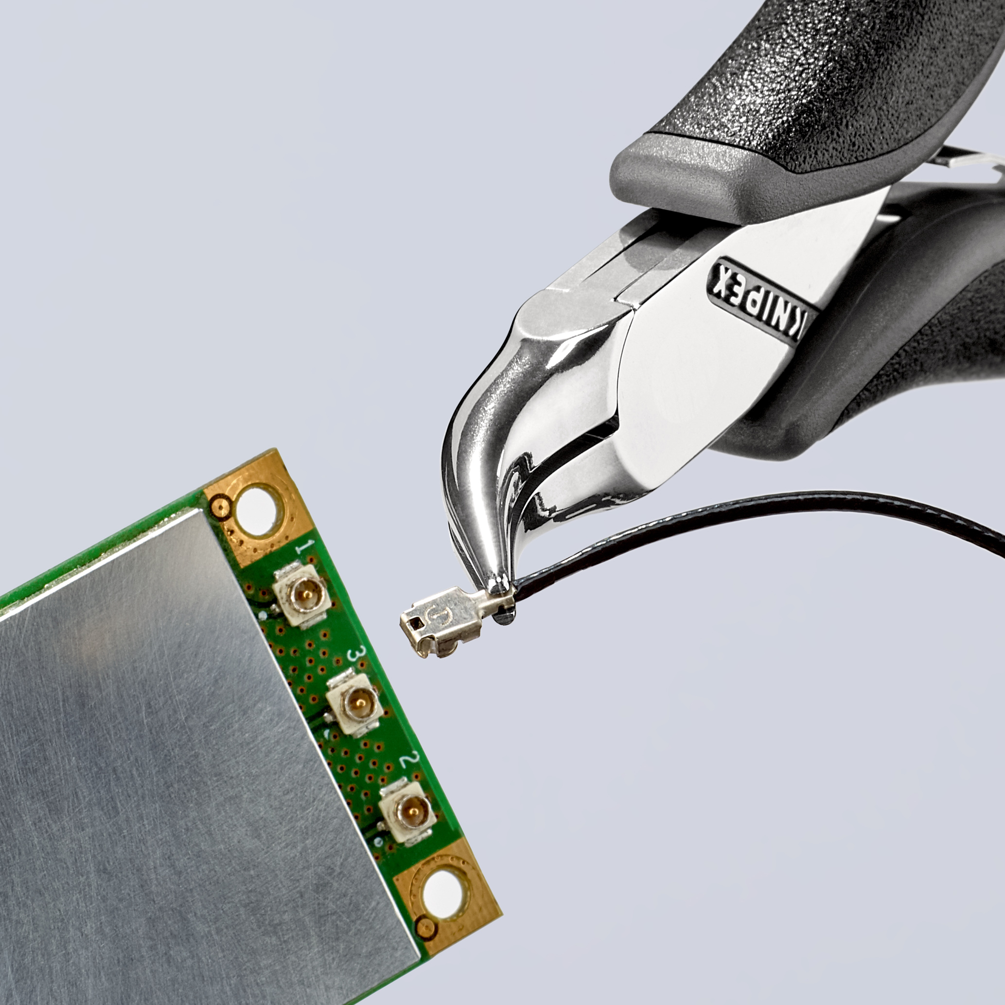 Pince prehension electro 115mm esd 45° KNIPEX - 35 42 115 ESD