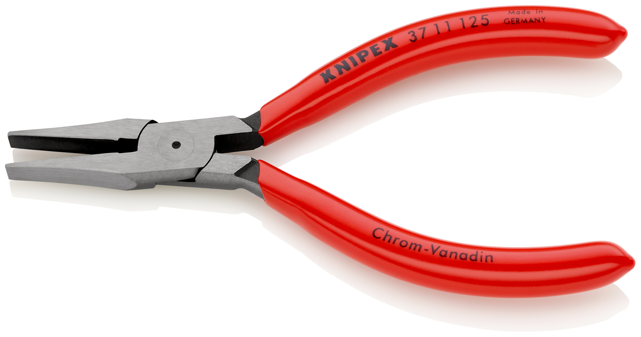 Pince de préhension pour la mécanique de précision Becs plats 125mm Gainage PVC KNIPEX - 3711125