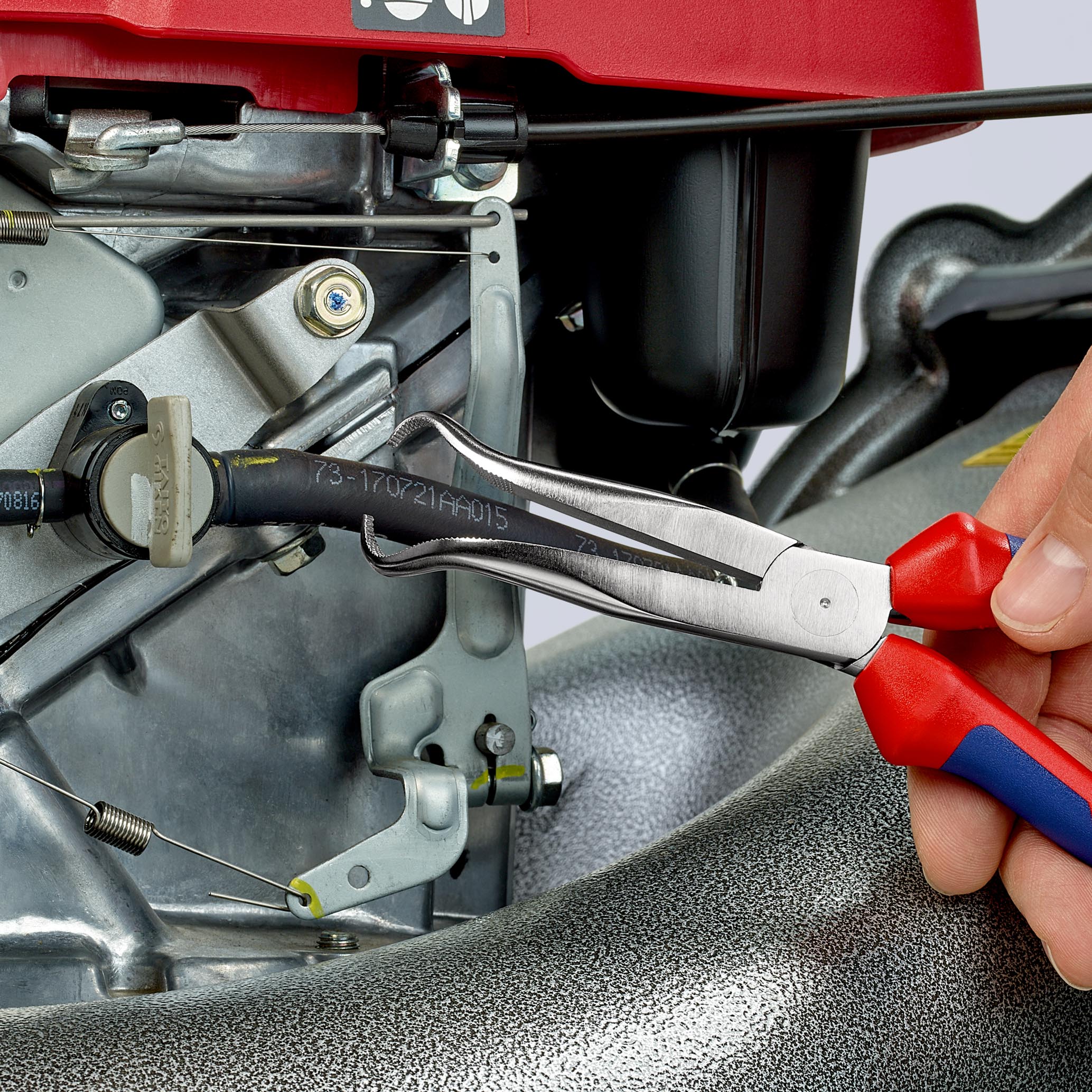 Pince cosses bougie 200mm chrome 45° KNIPEX - 38 95 200