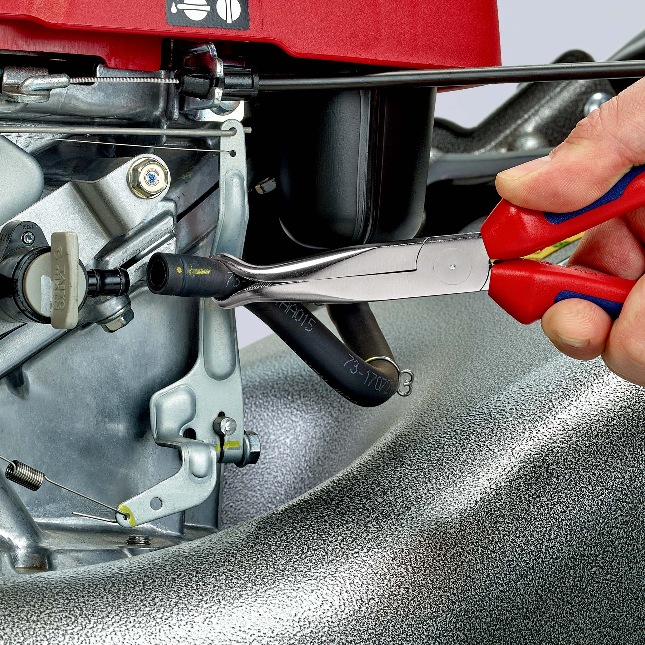 Pince cosses bougie 200mm chrome 45° KNIPEX - 38 95 200