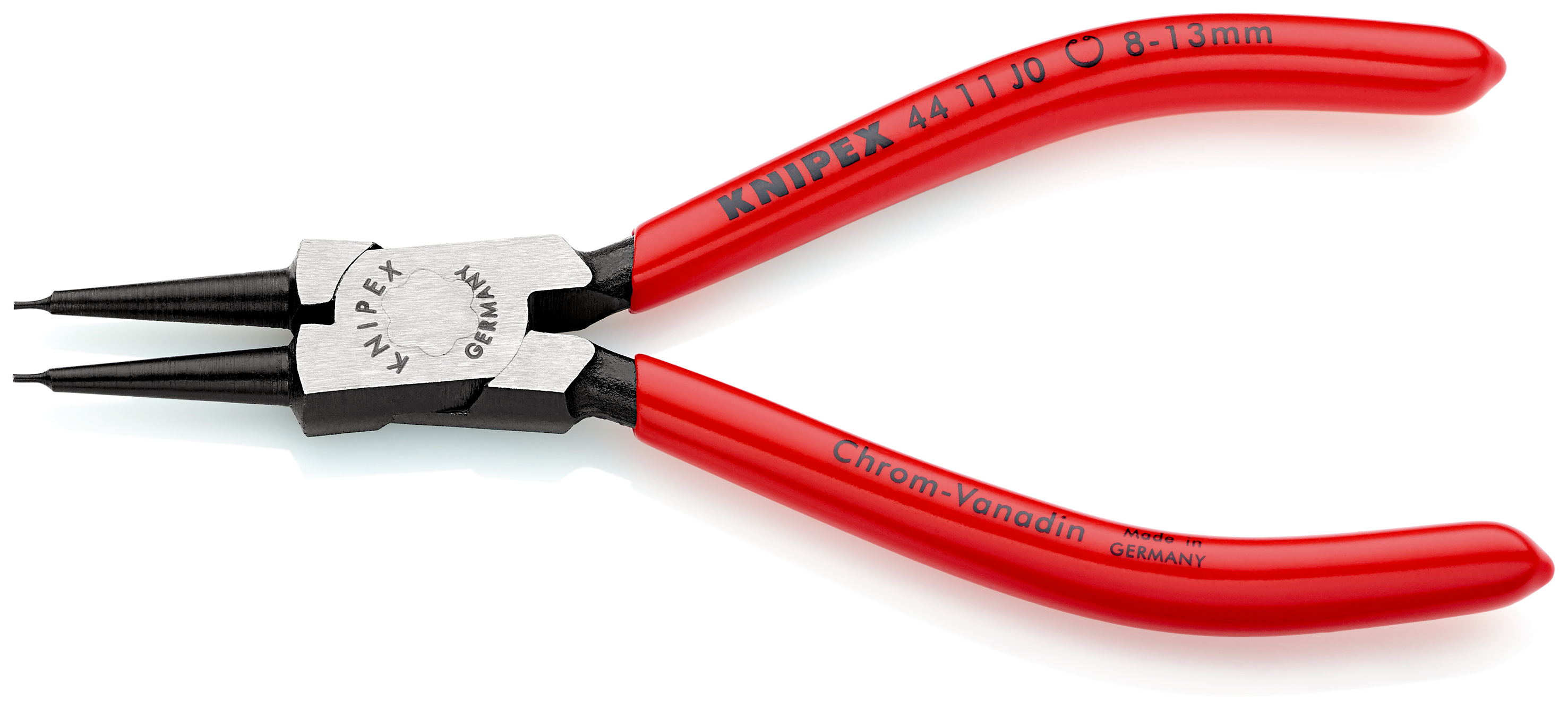 Pince pour circlips intérieurs de 8 à 13mm - 140mm - Gainage PVC KNIPEX - 4411J0SB
