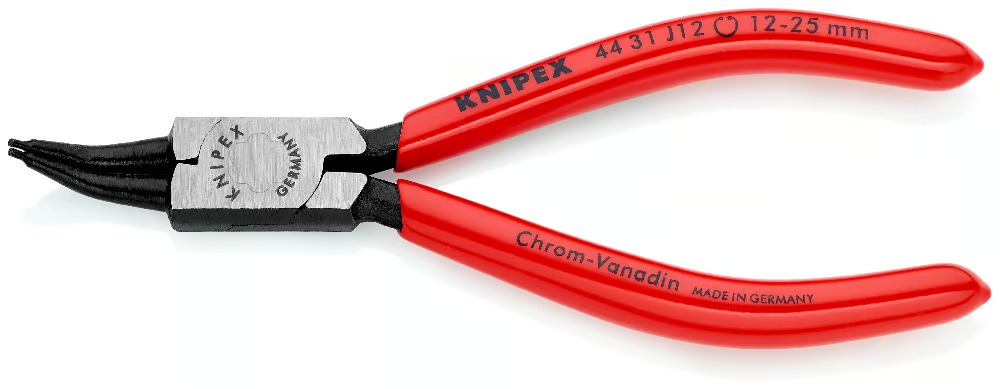 Pince 140mm pour circlips intérieurs 12-25mm 45° - KNIPEX - 44 31 J12