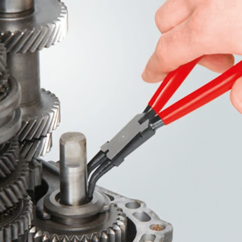 Pince pour circlips intérieurs Alésage de 19 à 60mm - 180mm à 45° - Gainage PVC KNIPEX - 4431J22