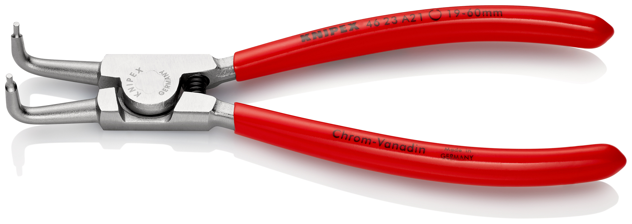 Pce 170mm circl. ext. 19-60mm chrome 90° KNIPEX - 46 23 A21