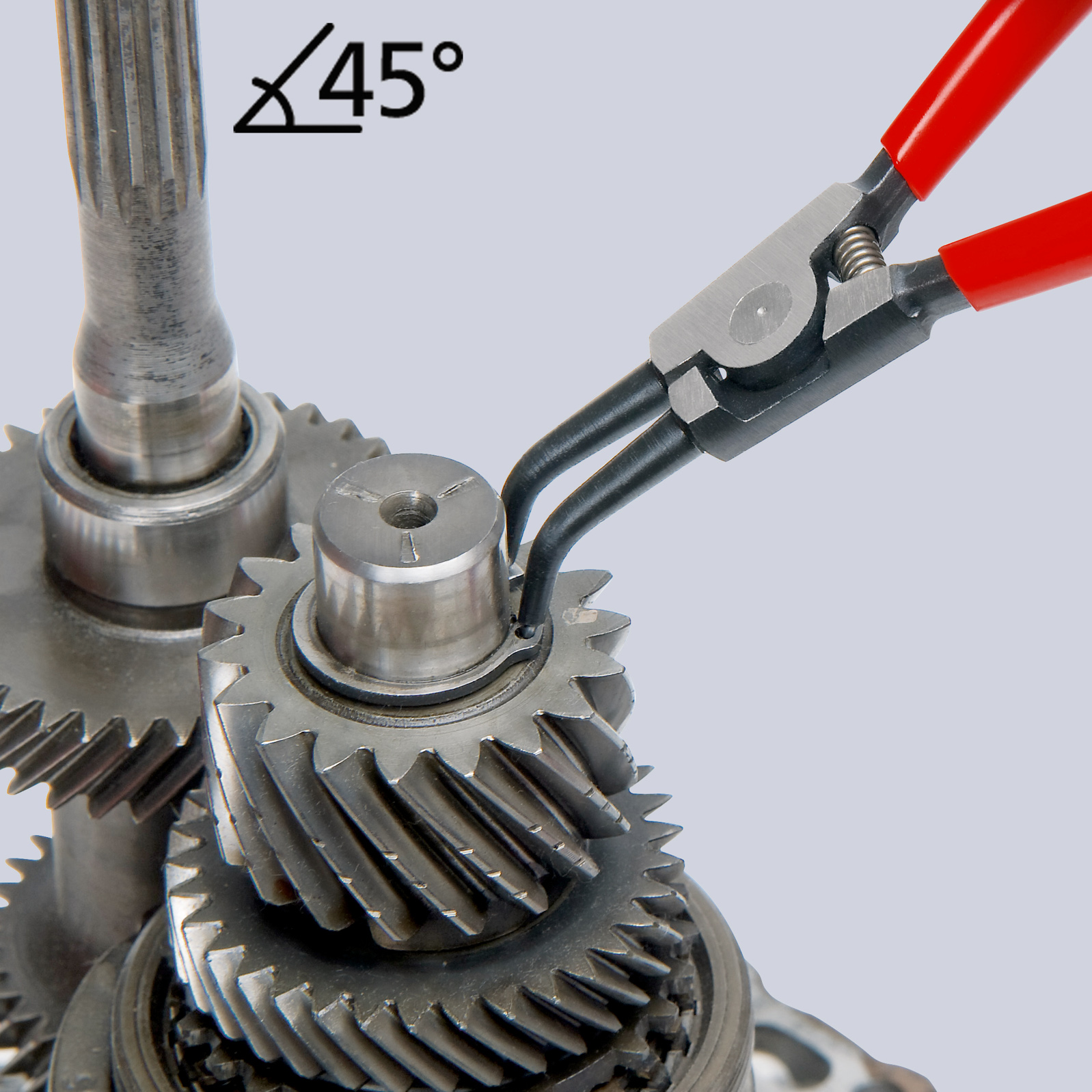 Pince 185mm pour circlips extérieurs 19-60mm 45° KNIPEX - 46 31 A22
