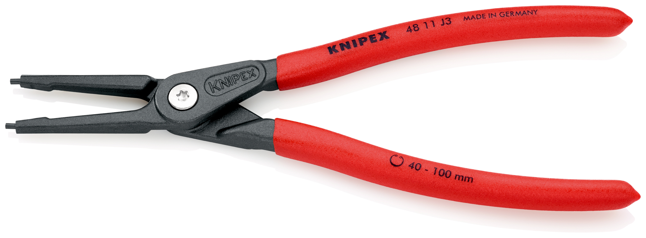 Pince 225mm circlips interieurs 40-100mm KNIPEX - 48 11 J3