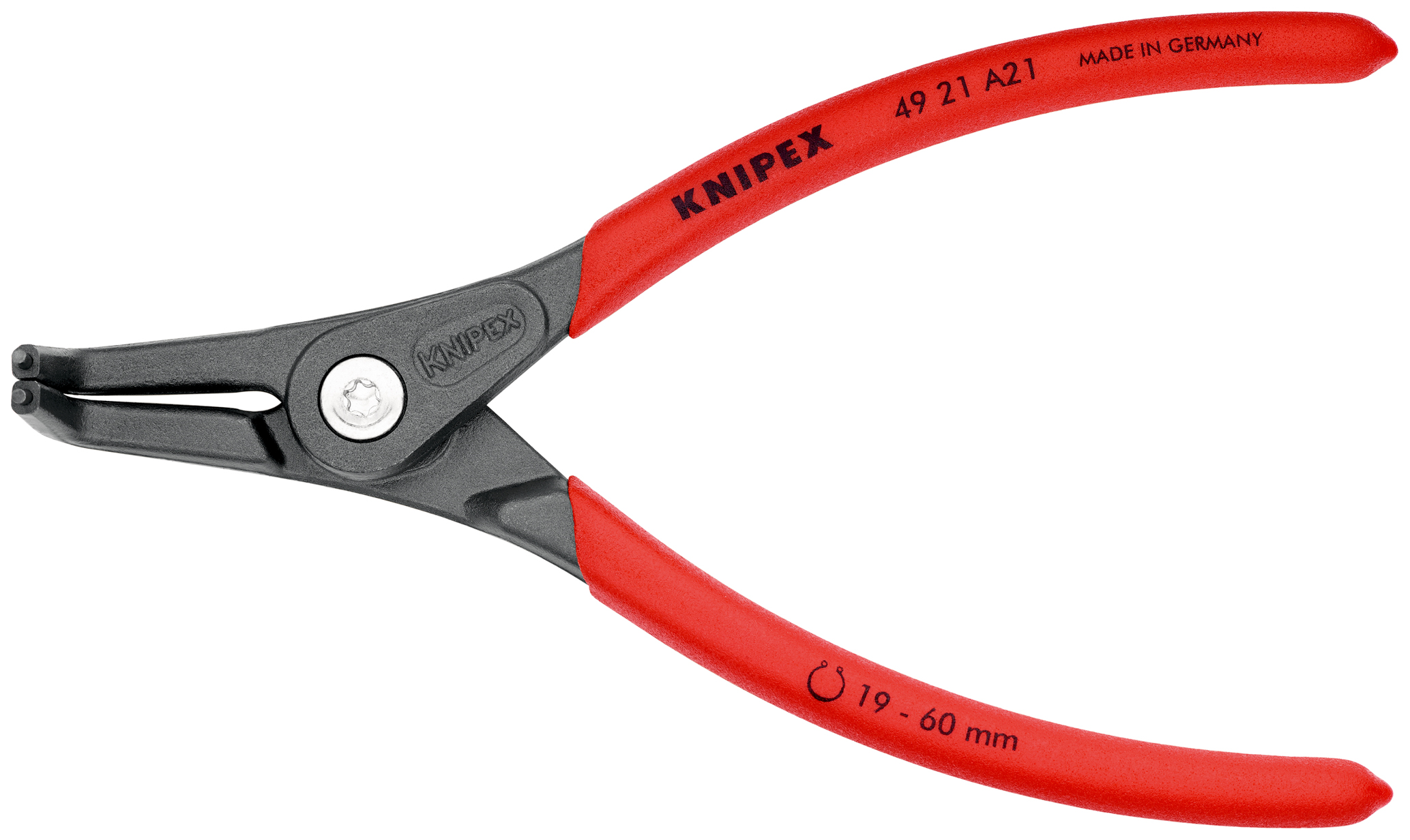 Pince 165mm circlips ext. 19-60mm 90° KNIPEX - 49 21 A21