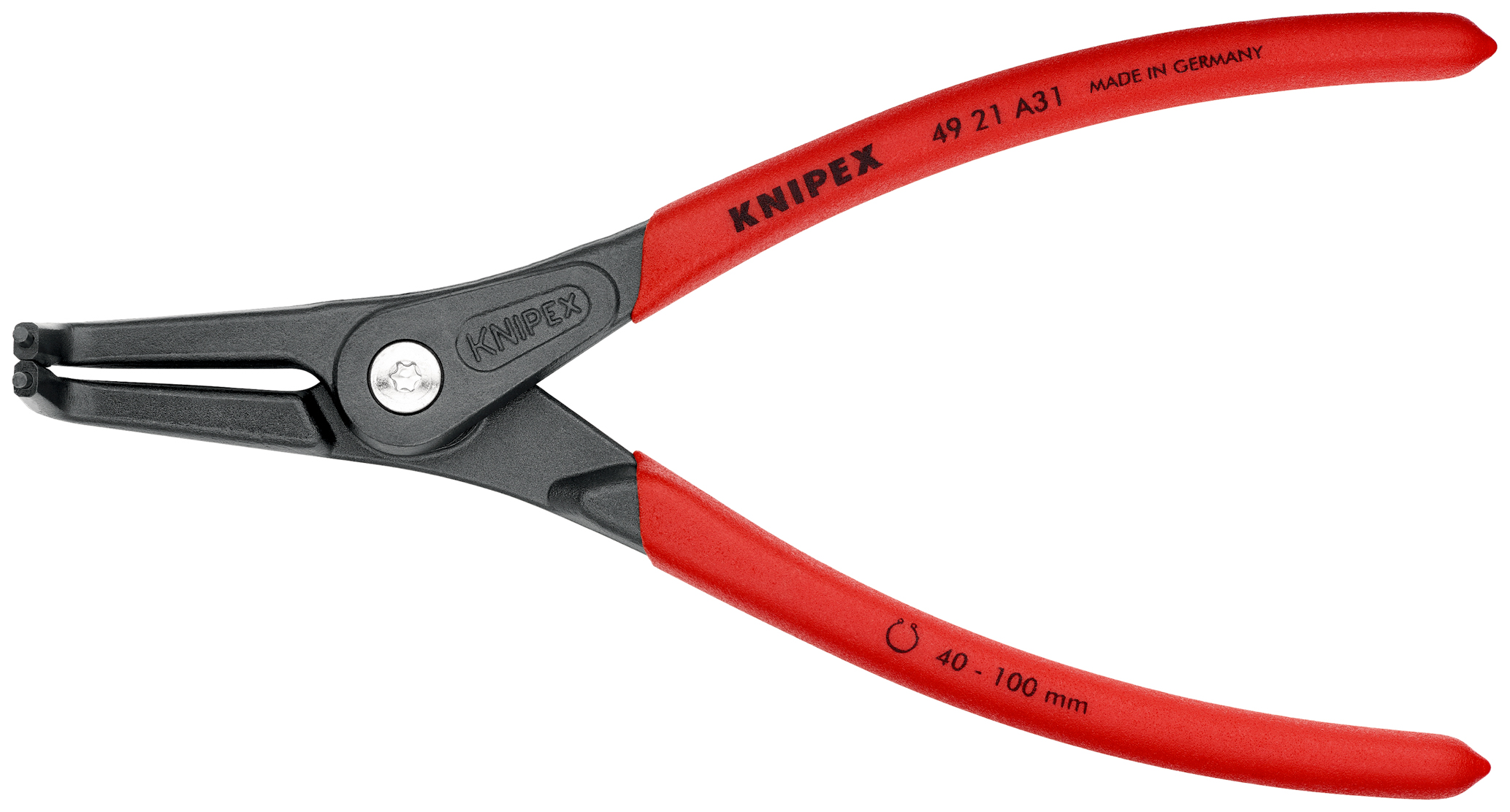 Pince 210mm circlips ext. 40-100mm 90° KNIPEX - 49 21 A31