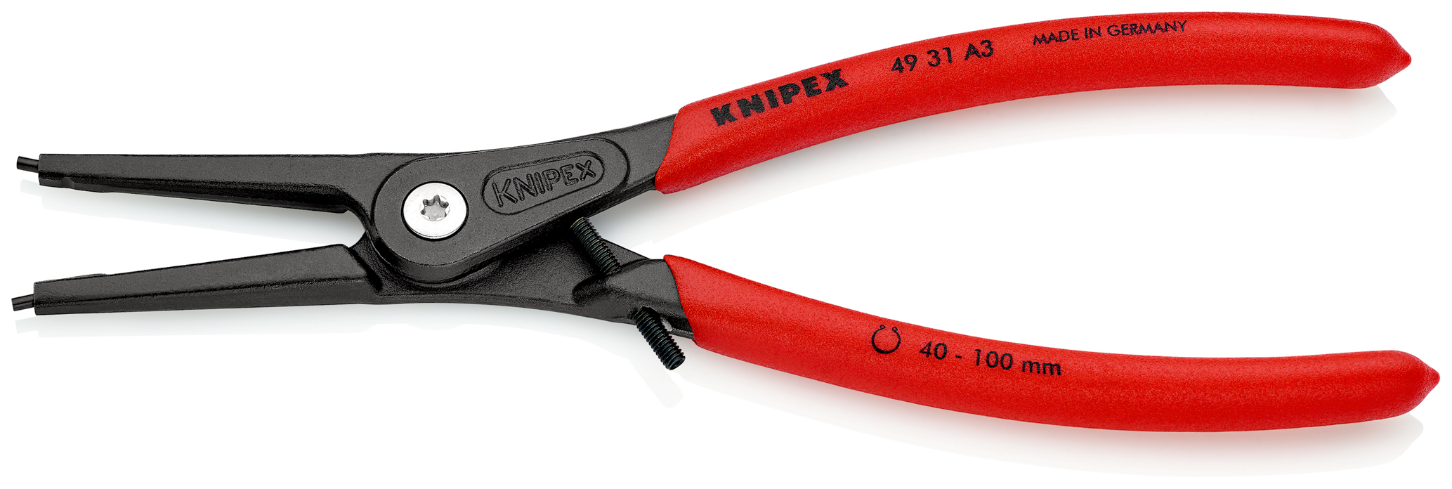 Pce 180mm circl. ext 40-100mm+vis reglag KNIPEX - 49 31 A3