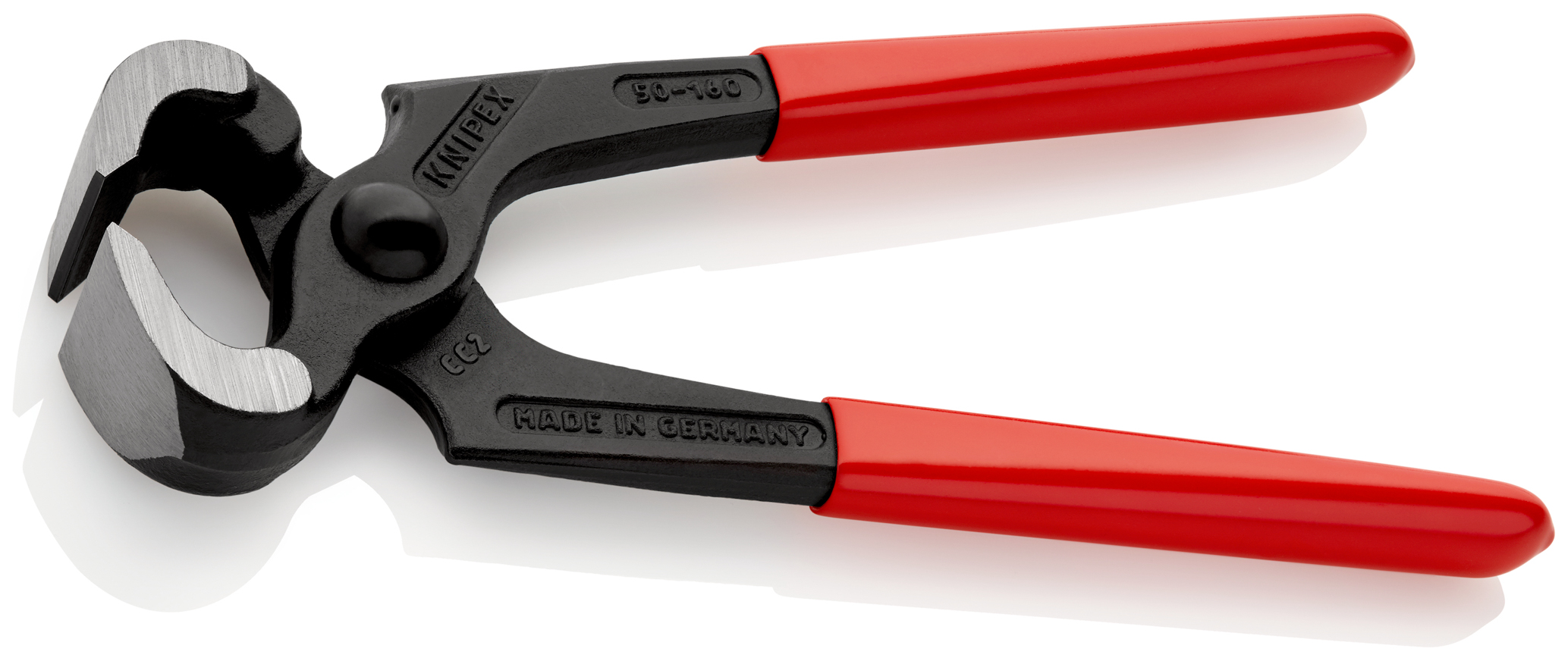 Tenaille Sollicitations extrêmes 160mm - Gainage PVC, tête polie - 60 HRC KNIPEX - 5001160