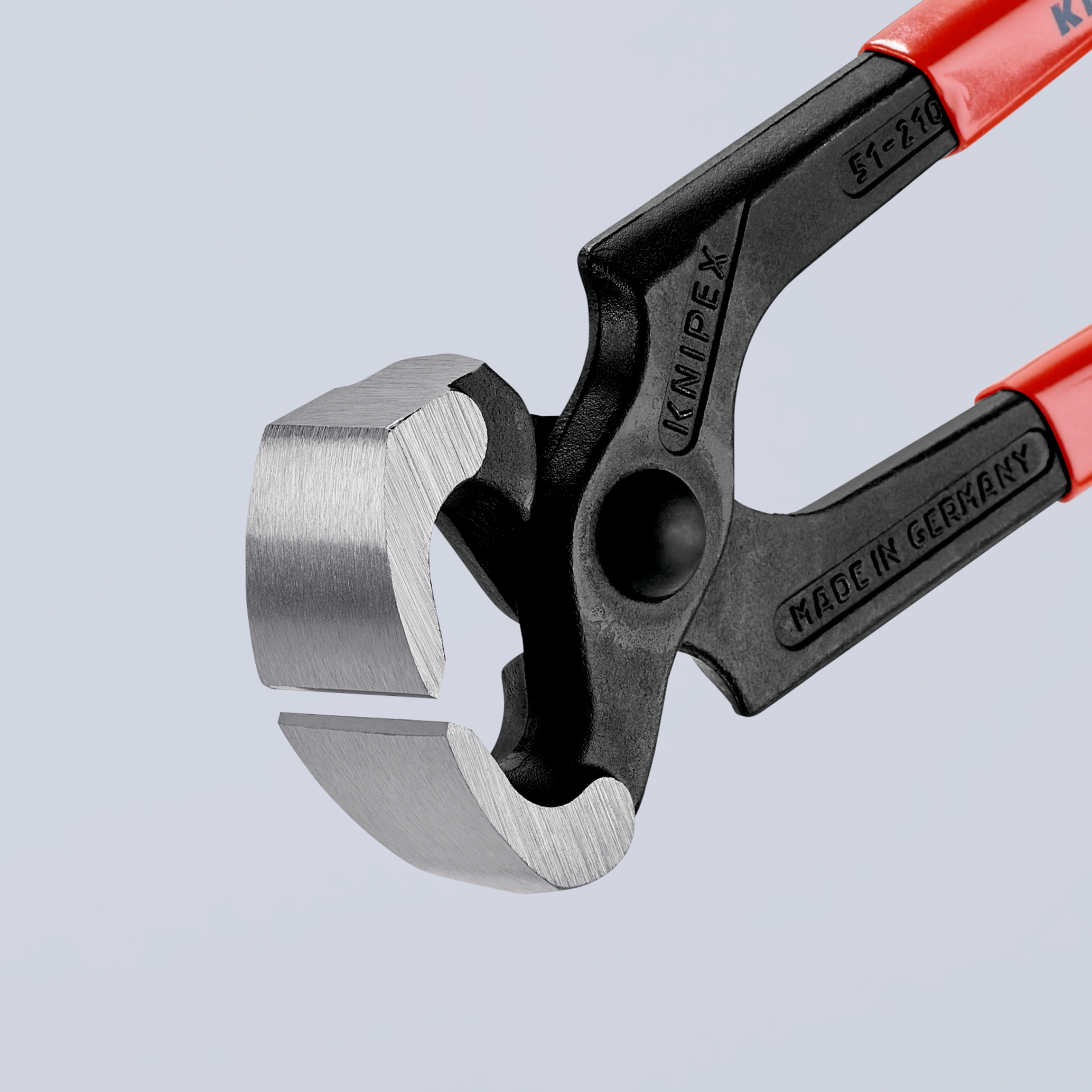 Tenaille marteau 210mm - Gainage PVC, tête polie - 60 HRC KNIPEX - 5101210