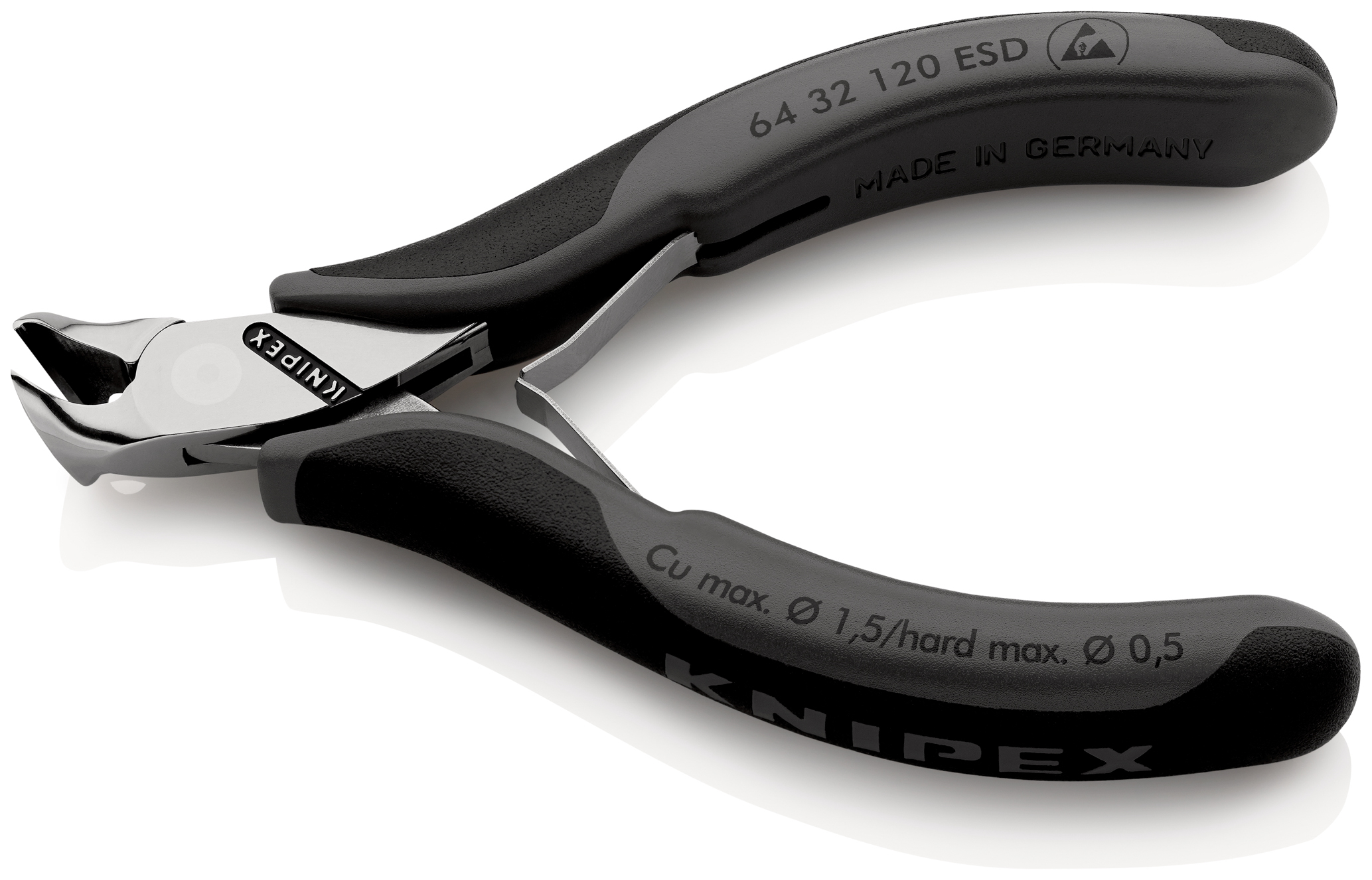 Pnce coupante devt 120mm electro 15° esd KNIPEX - 64 32 120 ESD