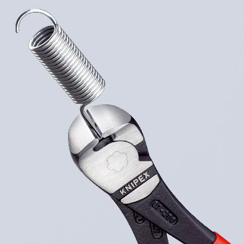 Pince coupante de devant à forte démultiplication 160mm - Gainage PVC - 64 HRC KNIPEX - 6701160