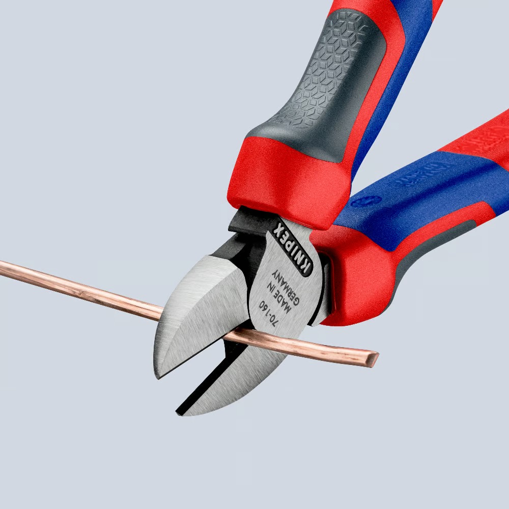 Pince coupante de côté multiusage 160mm - Tête étroite - Tri-matière - 62 HRC KNIPEX - 7002160